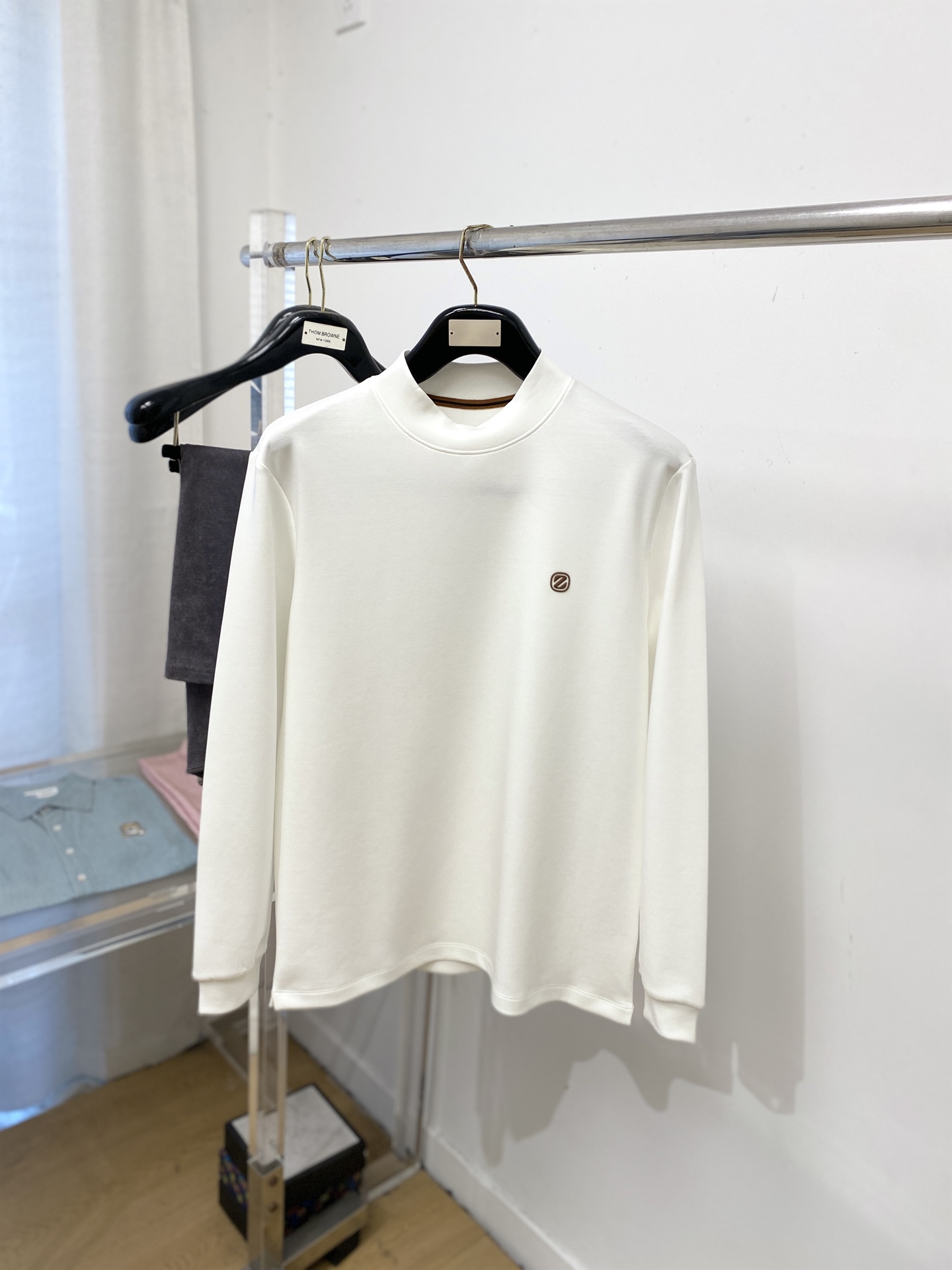 杰尼亚、2025新品长袖卫衣，帅气时尚，胸前顶级印胶字母logo，简约百搭款。面料棉 不仅挺括，保持潮流