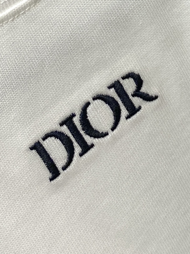 迪奥、2025新品短袖T恤，帅气时尚，简约百搭款。胸口精致刺绣字母logo，面料棉 不仅挺括，保持潮流的