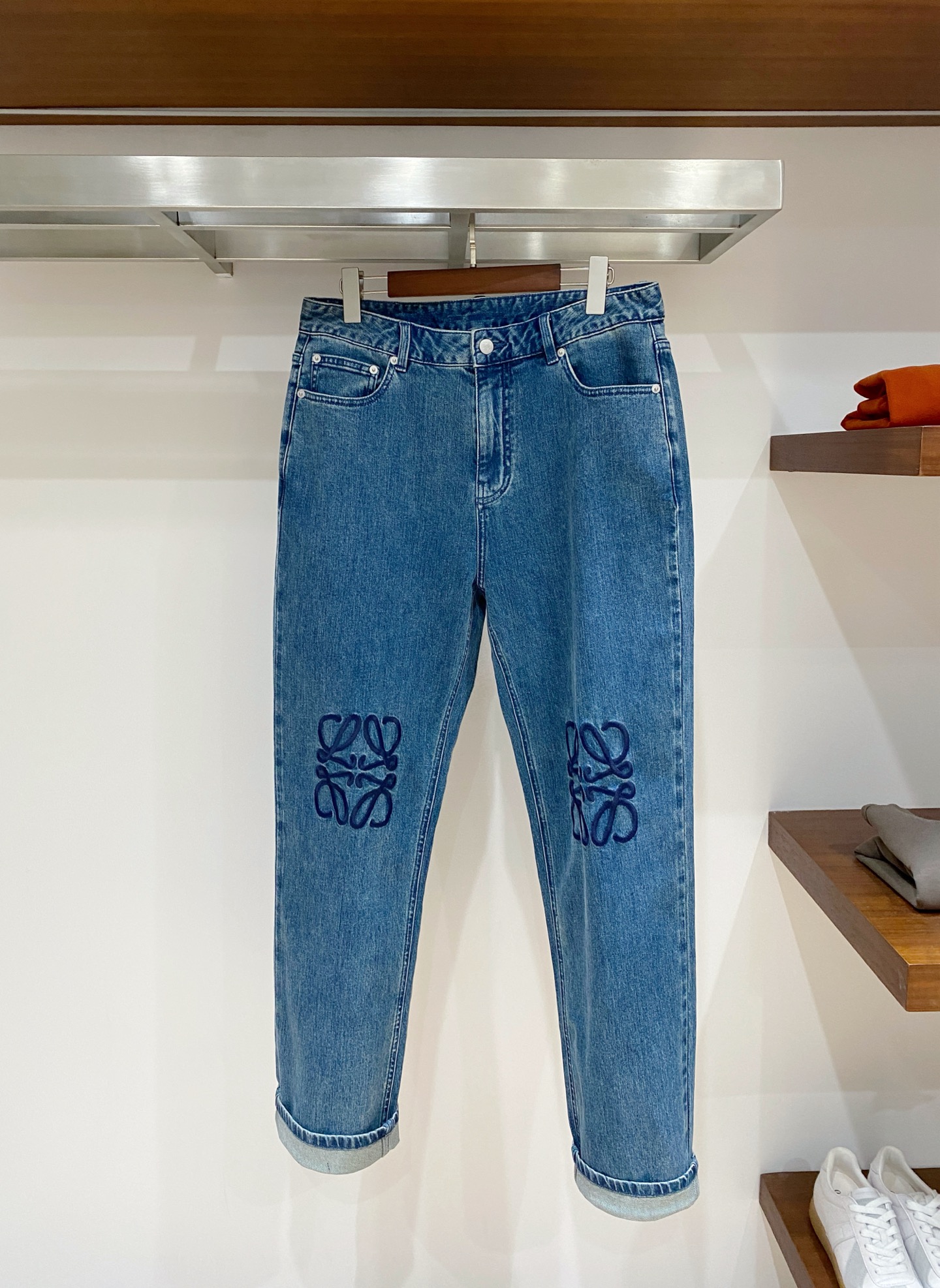 支持年后退换！罗意威、2025最新品，专柜同步有售，原单狠货，水洗休闲牛仔裤，进口原版水洗弹力面料，舒适