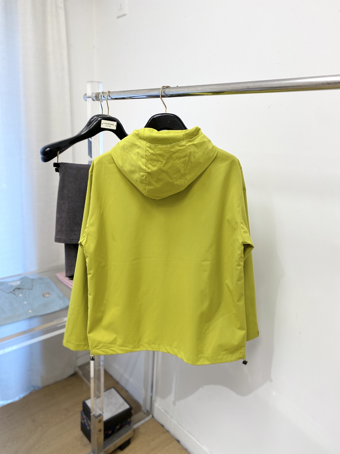 🌾退换！miu miu、2025新品夹克外套，时尚帅气，简约百搭款，胸前顶级印胶字母logo，定制原版面