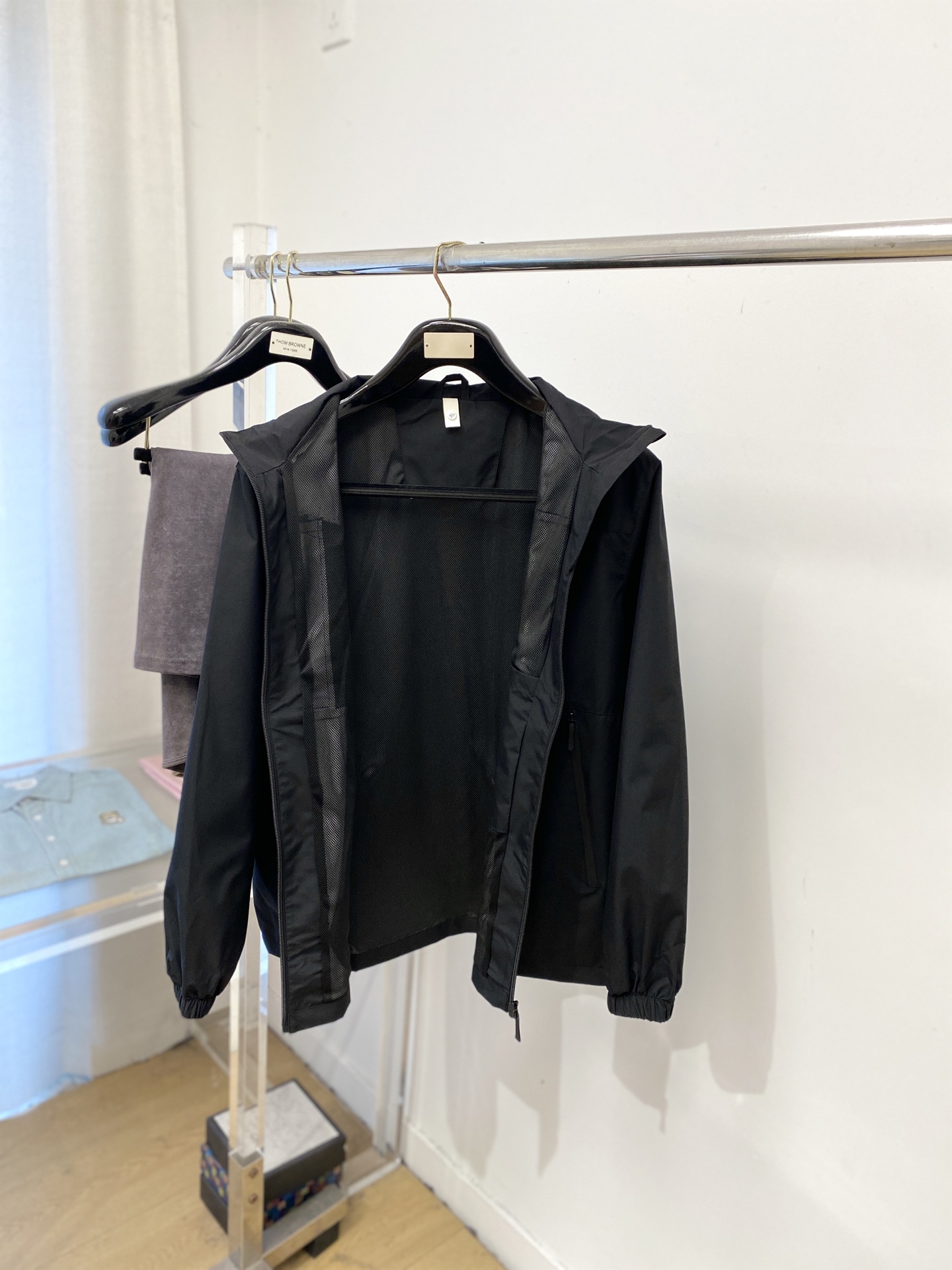 🌾退换！蒙口、2025新品夹克外套，时尚帅气，简约百搭款，胸前顶级印胶图案字母logo，定制原版面料，不