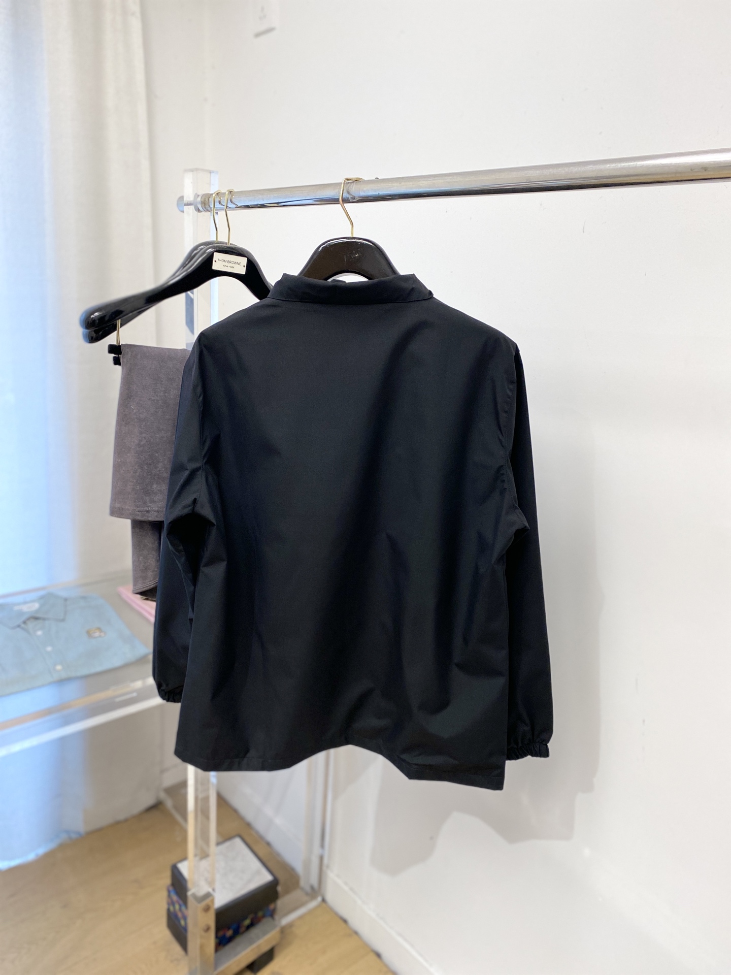 🌾退换！蒙口、2025新品夹克外套，时尚帅气，简约百搭款，胸前顶级印胶图案字母logo，定制原版面料，不