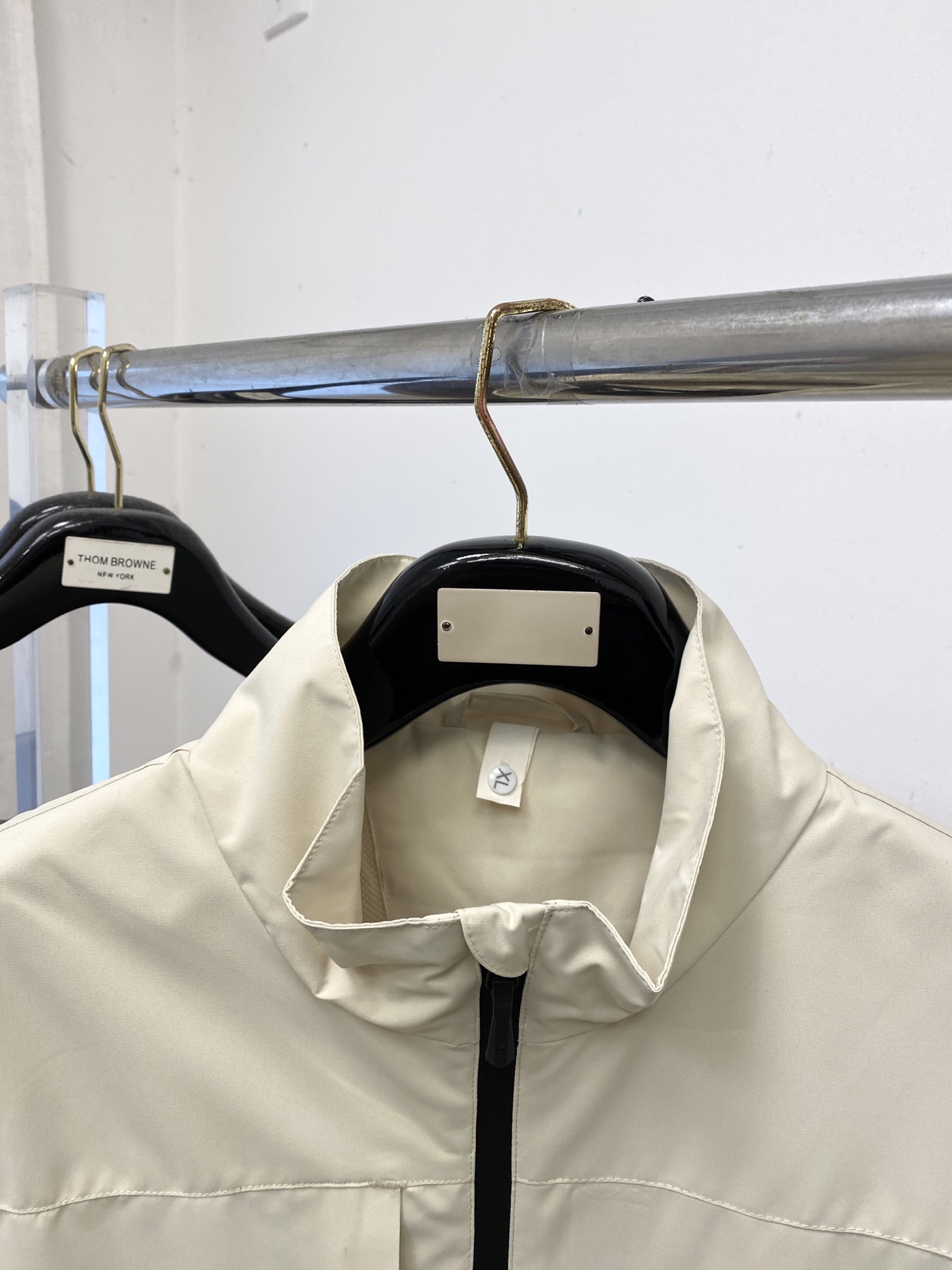 🌾退换！蒙口、2025新品夹克外套，时尚帅气，简约百搭款，胸前顶级印胶图案字母logo，定制原版面料，不