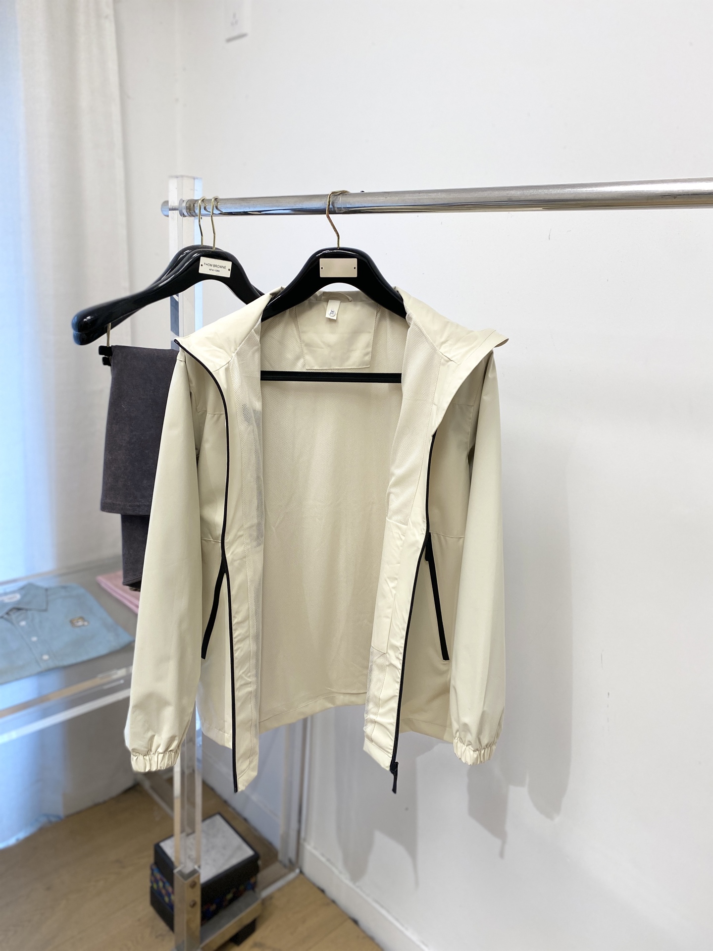 🌾退换！蒙口、2025新品夹克外套，时尚帅气，简约百搭款，胸前顶级印胶图案字母logo，定制原版面料，不