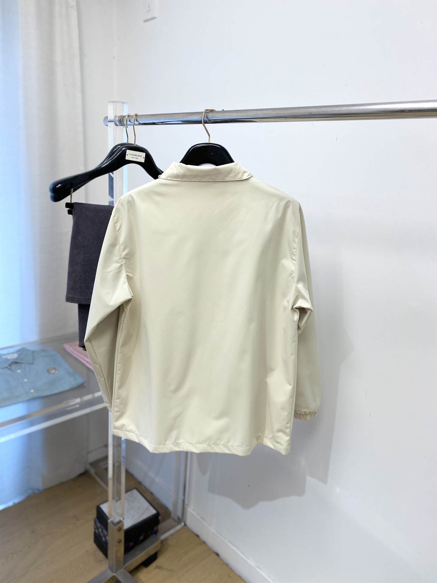 🌾退换！蒙口、2025新品夹克外套，时尚帅气，简约百搭款，胸前顶级印胶图案字母logo，定制原版面料，不