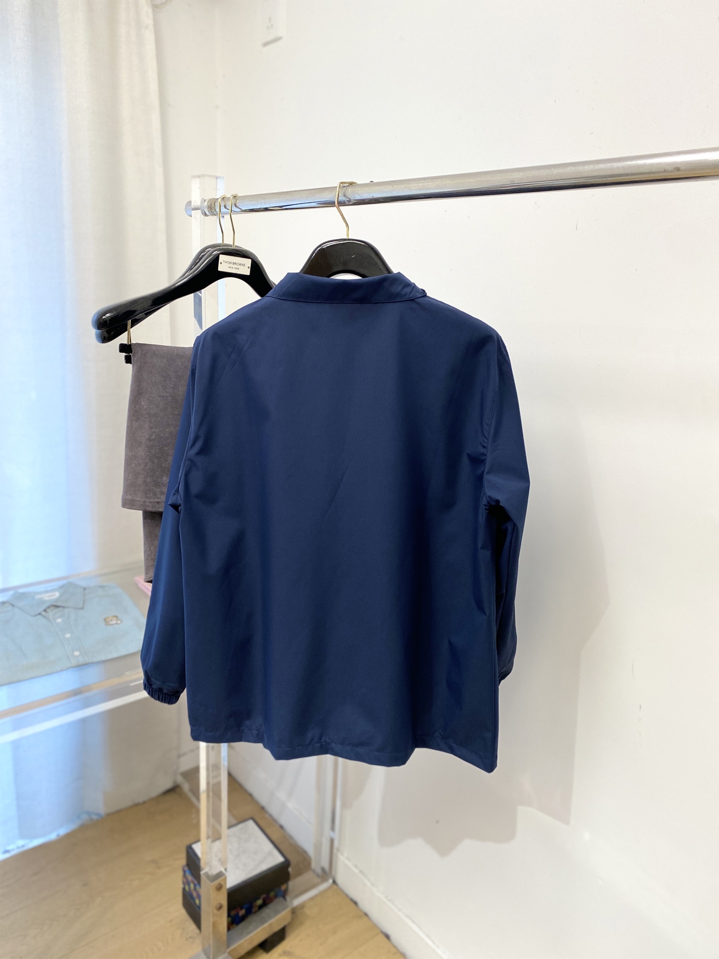 🌾退换！蒙口、2025新品夹克外套，时尚帅气，简约百搭款，胸前顶级印胶图案字母logo，定制原版面料，不