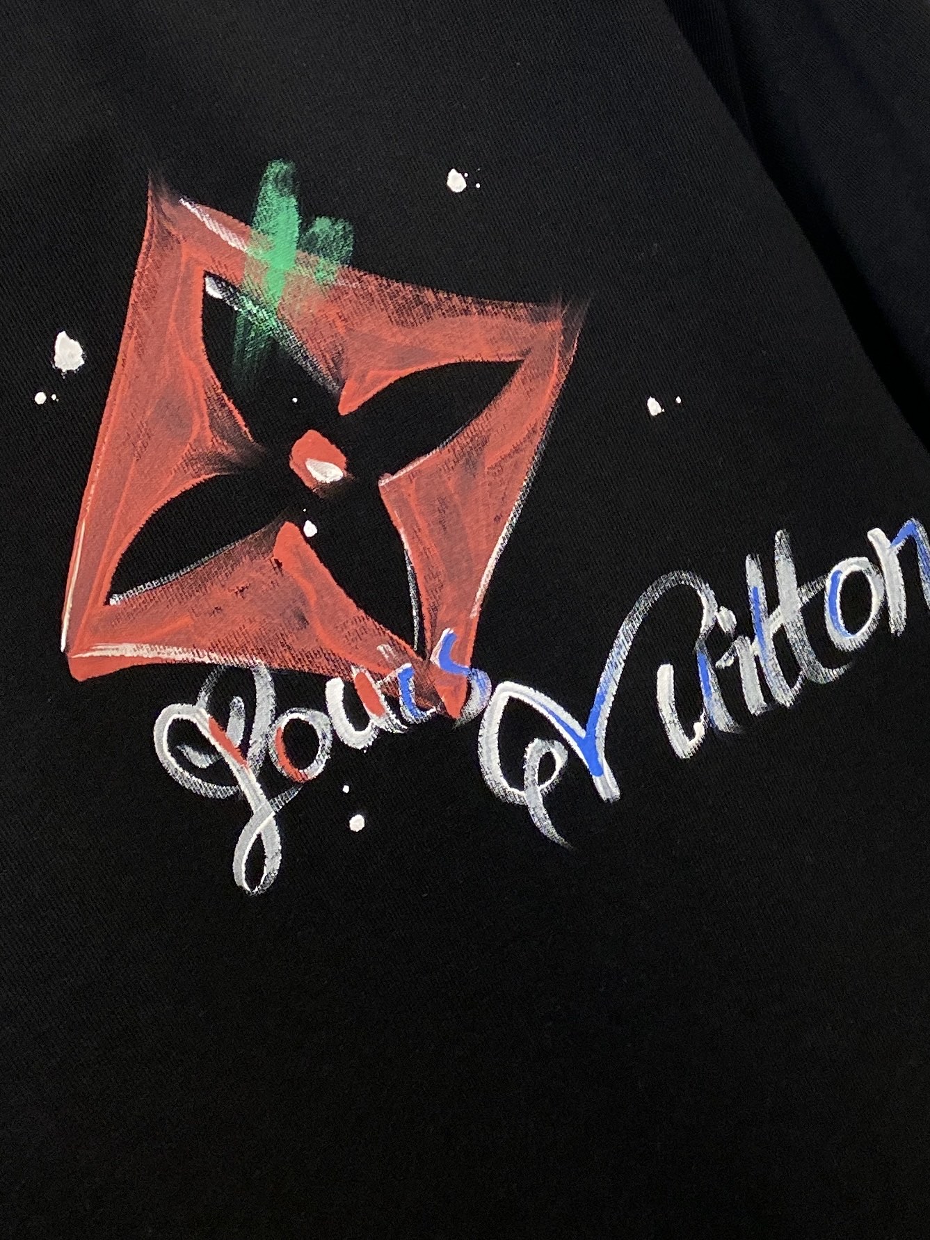 🌾退换！路易威登、2025新品短袖T恤，帅气时尚，胸前顶级印花图案字母logo，简约百搭款。面料棉 不仅