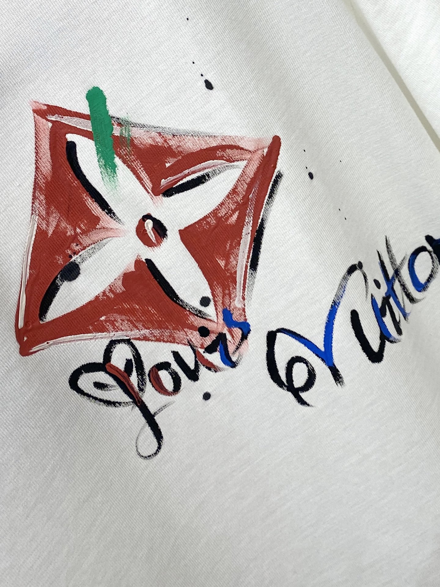 🌾退换！路易威登、2025新品短袖T恤，帅气时尚，胸前顶级印花图案字母logo，简约百搭款。面料棉 不仅