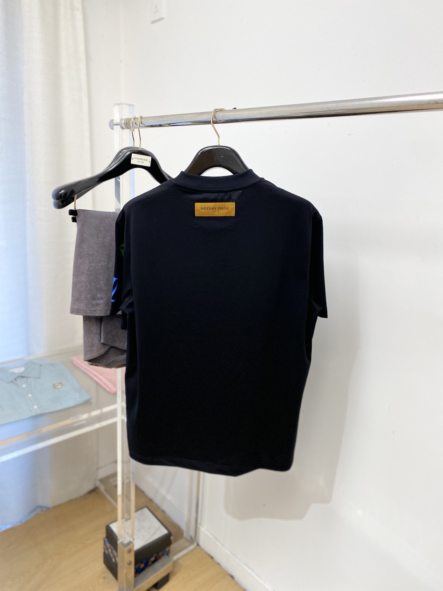 🌾退换！路易威登、2025新品短袖T恤，帅气时尚，胸前顶级印花图案字母logo，简约百搭款。面料棉 不仅