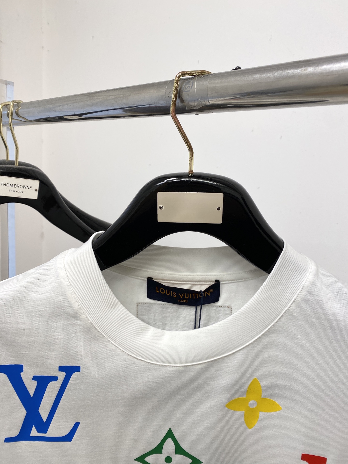 🌾退换！路易威登、2025新品短袖T恤，帅气时尚，胸前顶级印花图案字母logo，简约百搭款。面料棉 不仅