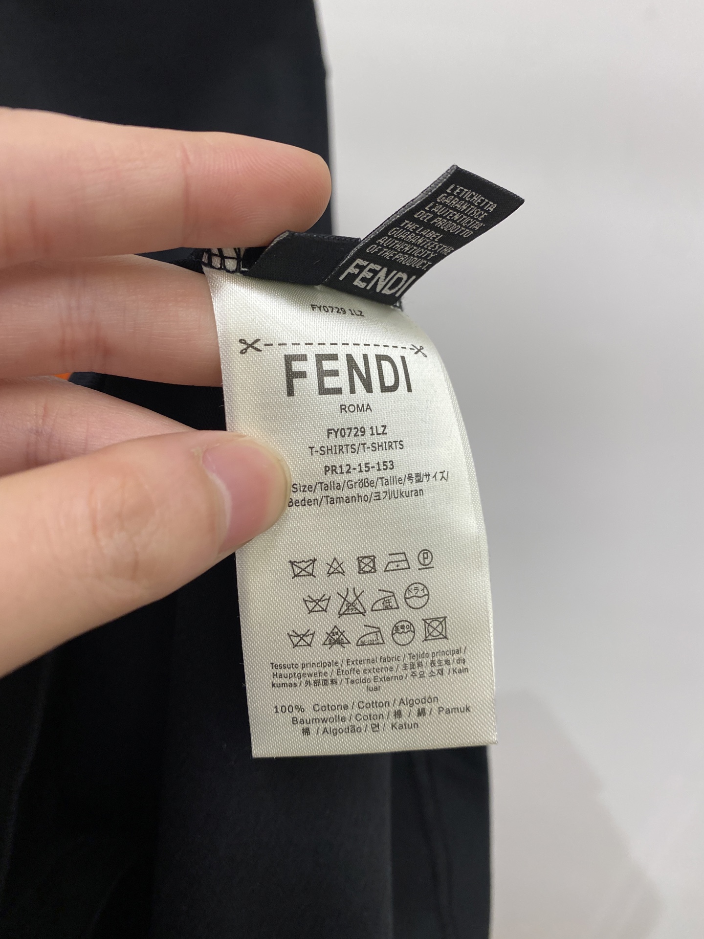 芬迪、2026新品短袖T恤，帅气时尚，胸前顶级定织刺绣字母logo，简约百搭款。面料棉 不仅挺括，保持潮