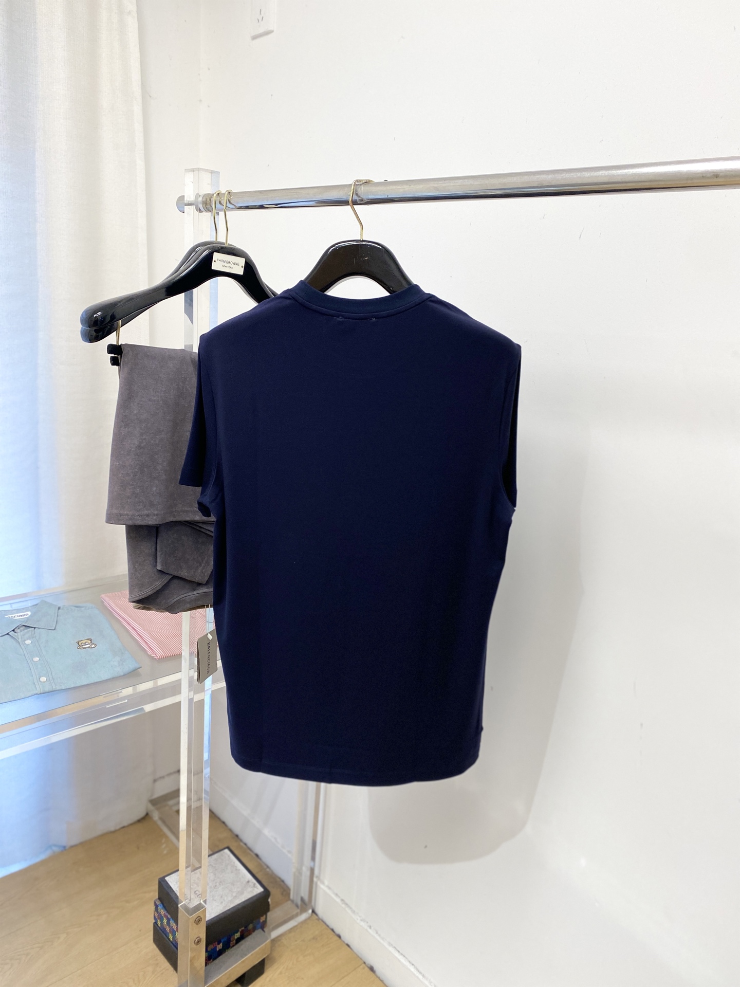 Buomi 时尚潮牌、2026新品短袖T恤，帅气时尚，胸前精致刺绣字母logo，简约百搭款。面料棉 不仅