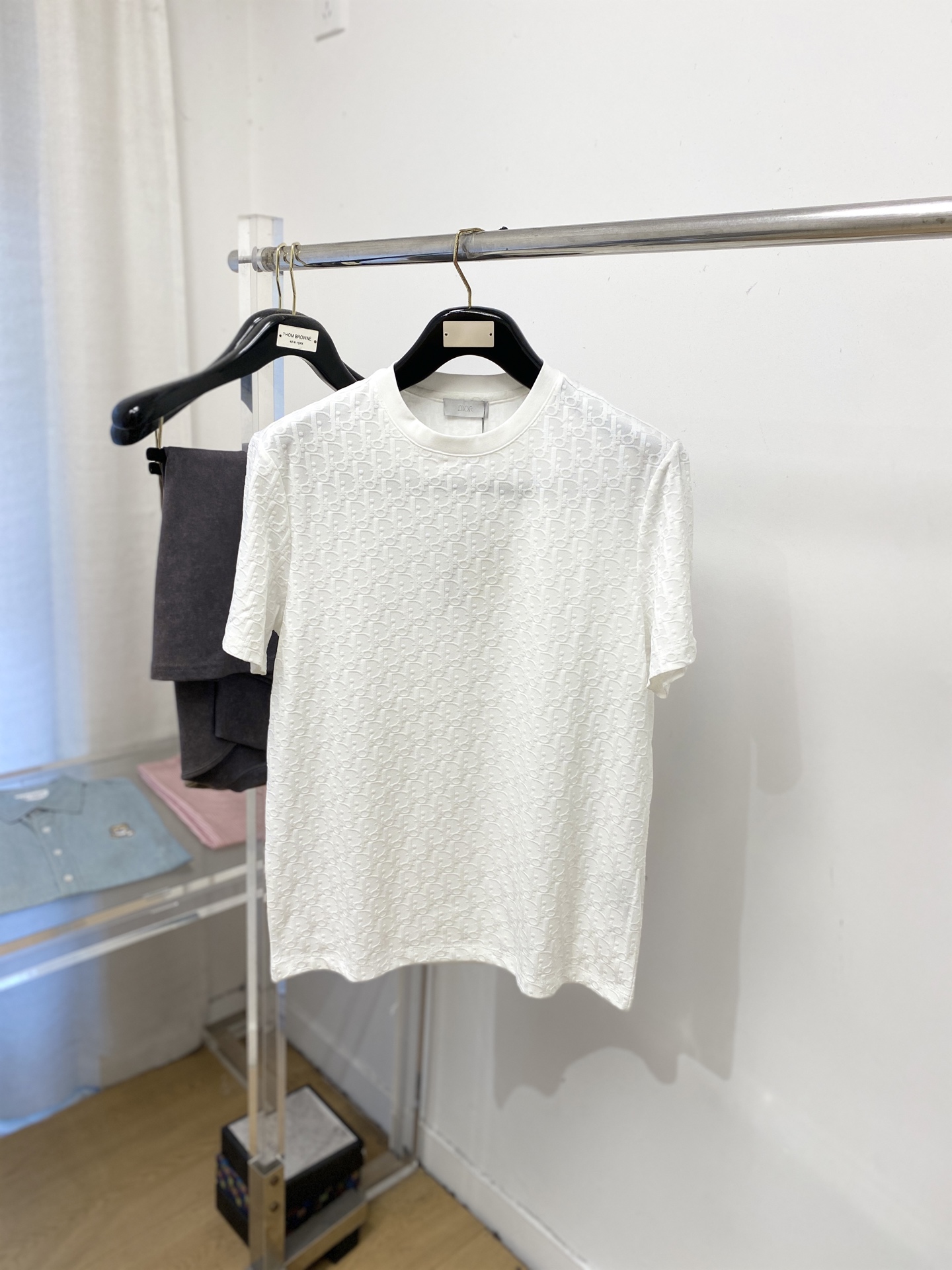 迪奥、2026新品短袖T恤，帅气时尚，顶级数码定位定织字母logo，简约百搭款。面料棉 不仅挺括，保持潮