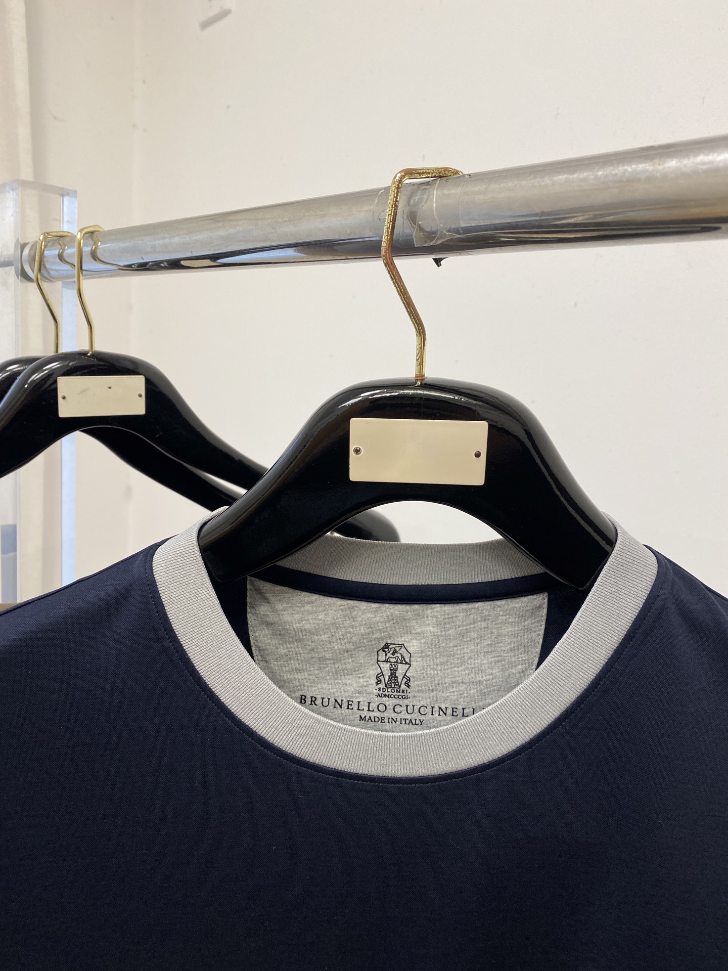 Brunello Cucinelli、2026新品短袖T恤，帅气时尚，胸前顶级刺绣印胶图案logo，简约