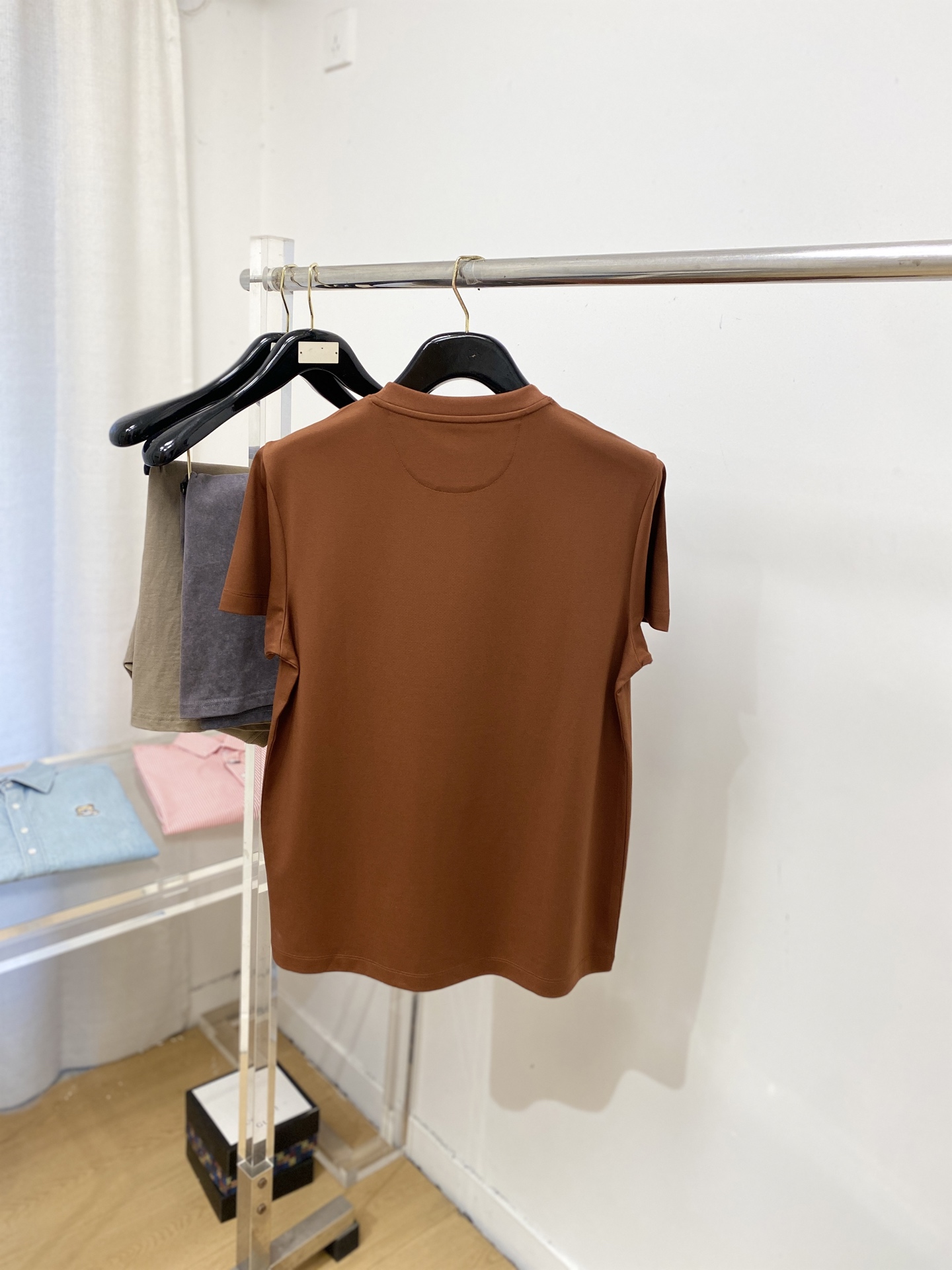 Brunello Cucinelli、2026新品短袖T恤，帅气时尚，胸前顶级刺绣印胶图案字母logo，