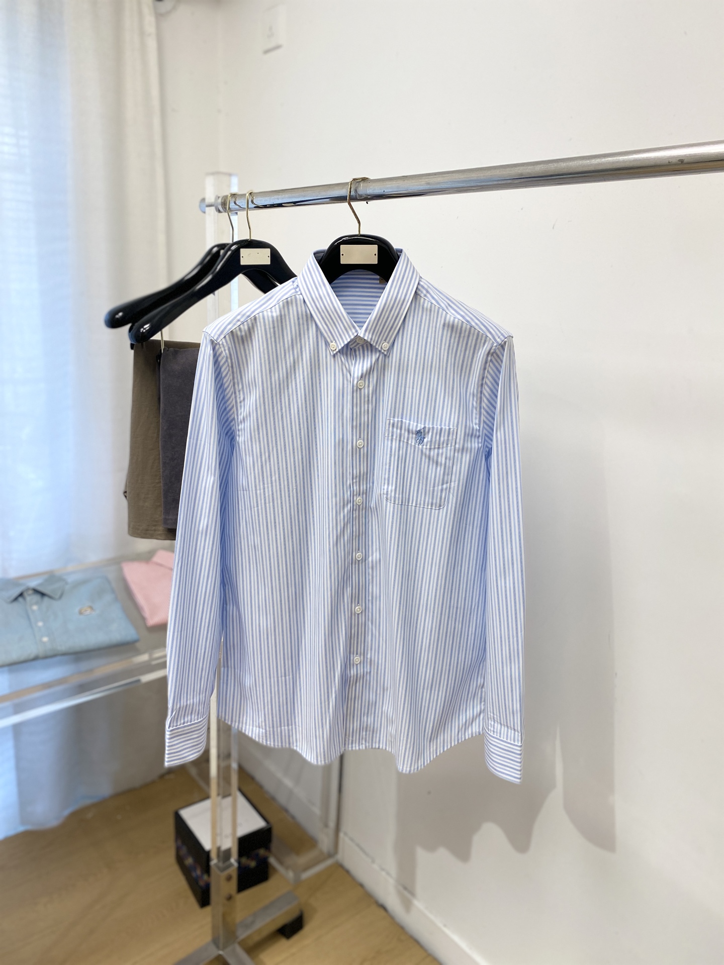 POLO、2026新品衬衫，时尚帅气，简约百搭款，定制原版面料，不仅挺括，保持潮流的廓形，又穿着舒适，纱