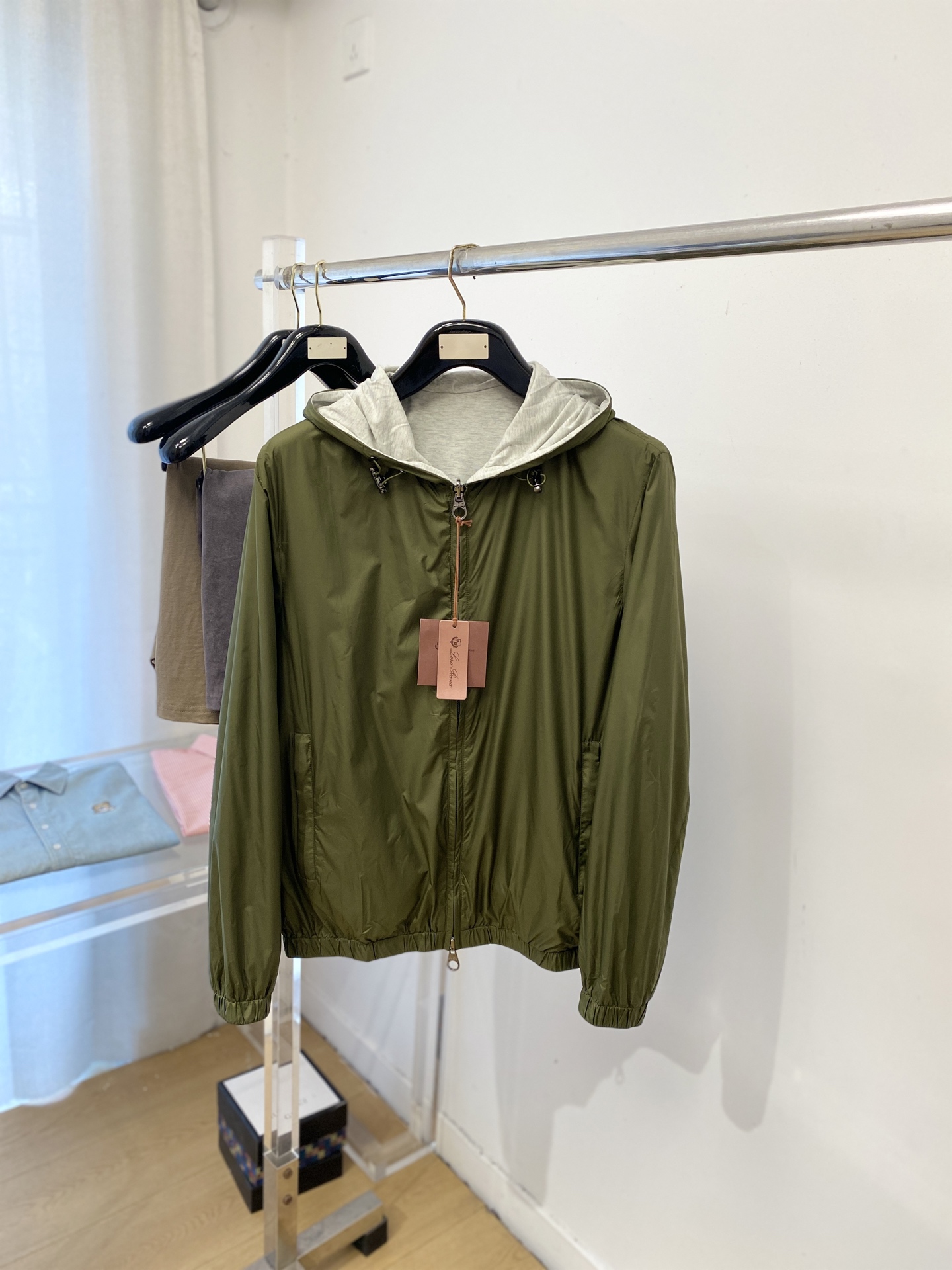 Loro Piana、2026新品双面穿夹克外套，时尚帅气，简约百搭款，原版五金辅料logo，定制原版面