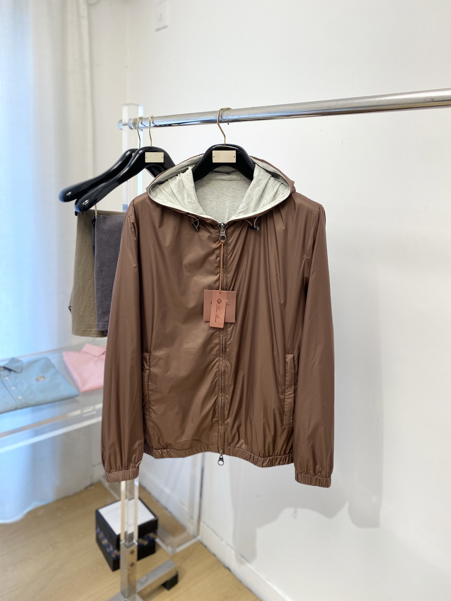 Loro Piana、2026新品双面穿夹克外套，时尚帅气，简约百搭款，原版五金辅料logo，定制原版面