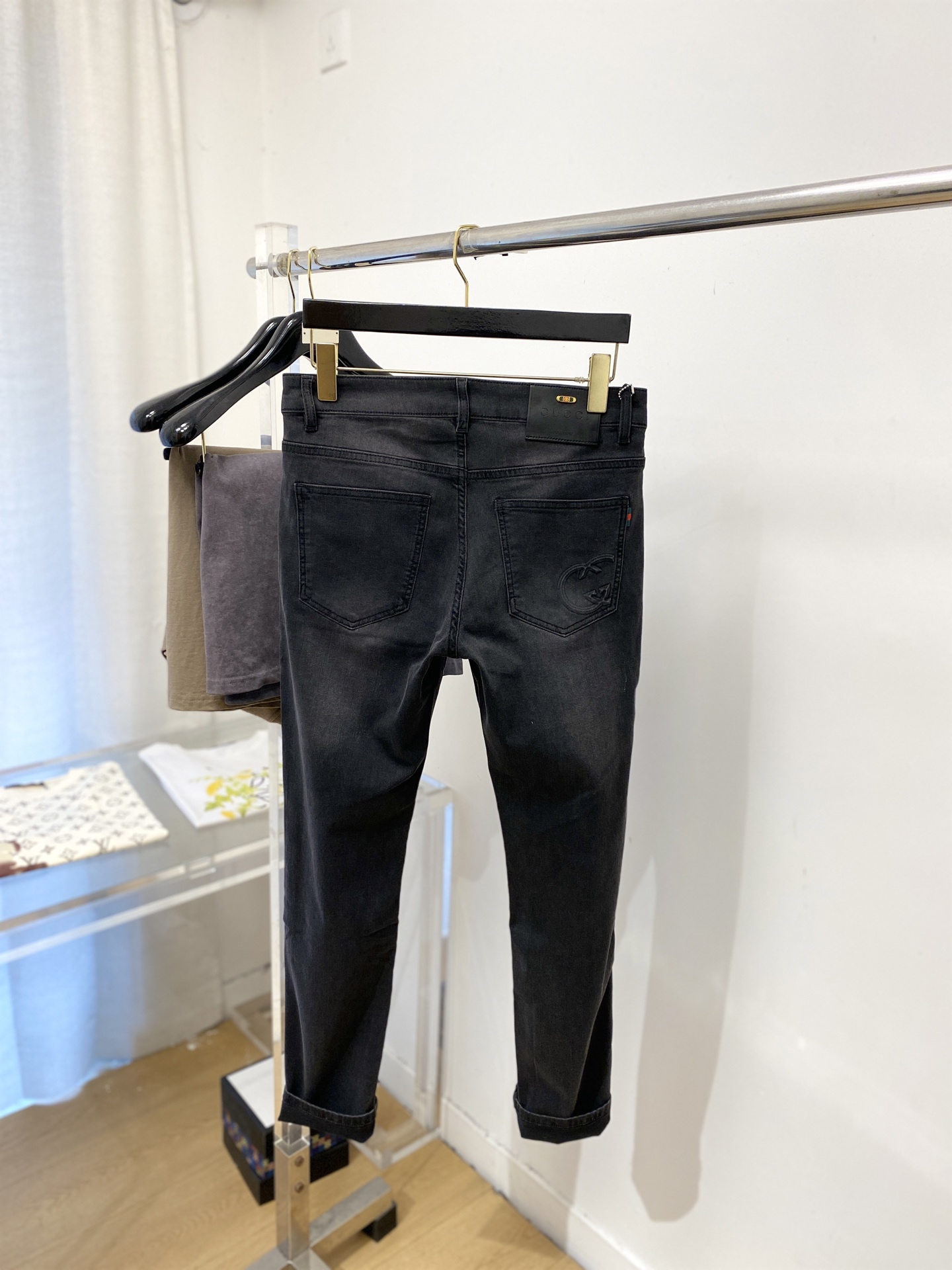 古奇、2026最新品，专柜同步有售，原单狠货，水洗休闲牛仔裤，进口原版水洗弹力面料，舒适有弹性，原版五金