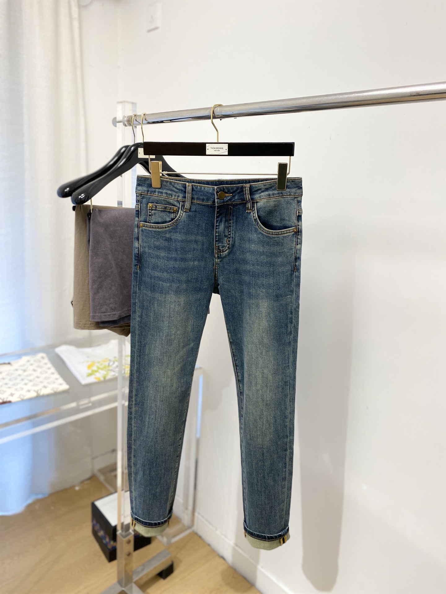 古奇、2026最新品，专柜同步有售，原单狠货，水洗休闲牛仔裤，进口原版水洗弹力面料，舒适有弹性，原版五金