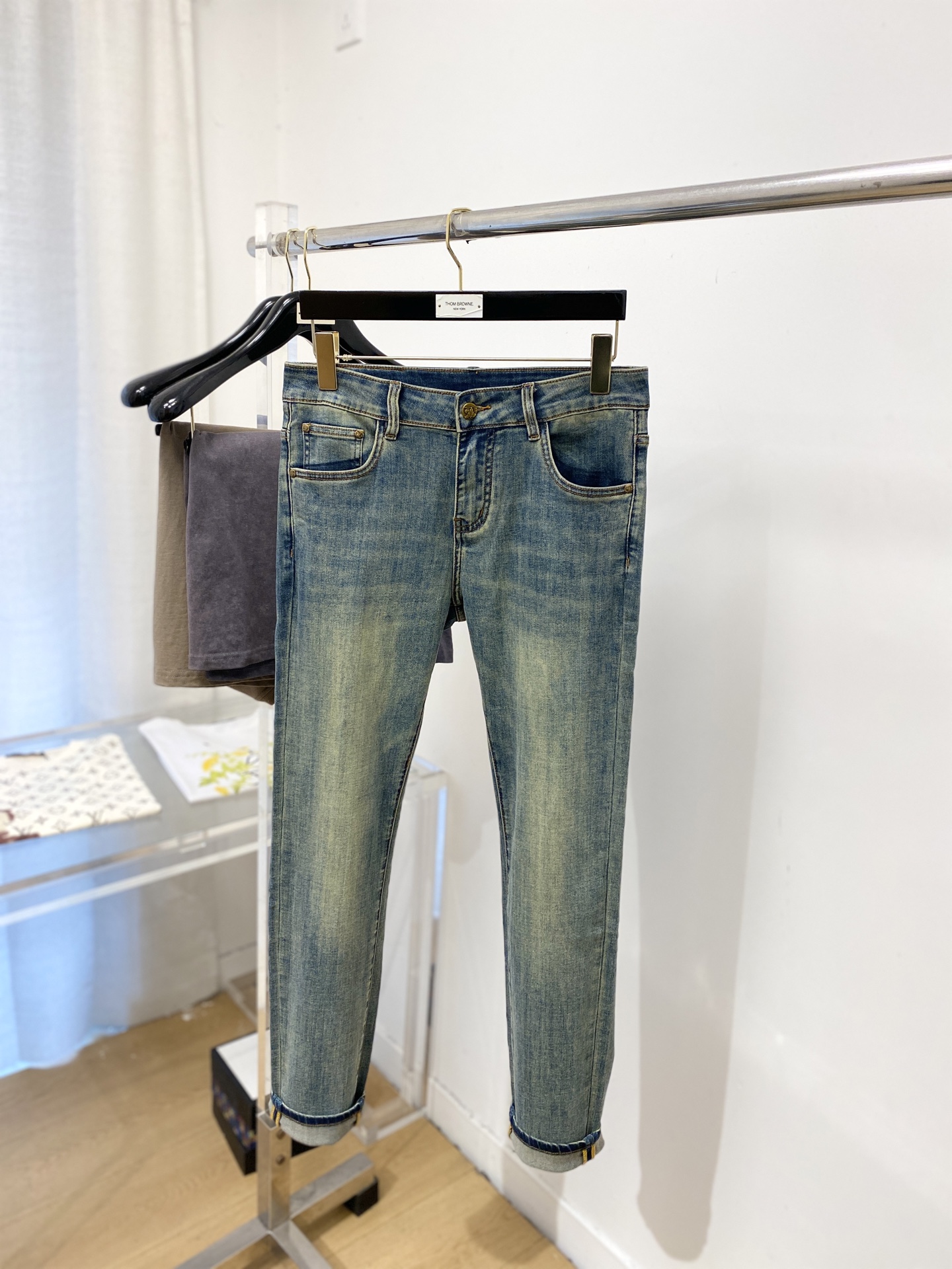 巴宝莉、2026最新品，专柜同步有售，原单狠货，水洗休闲牛仔裤，进口原版水洗弹力面料，舒适有弹性，原版五