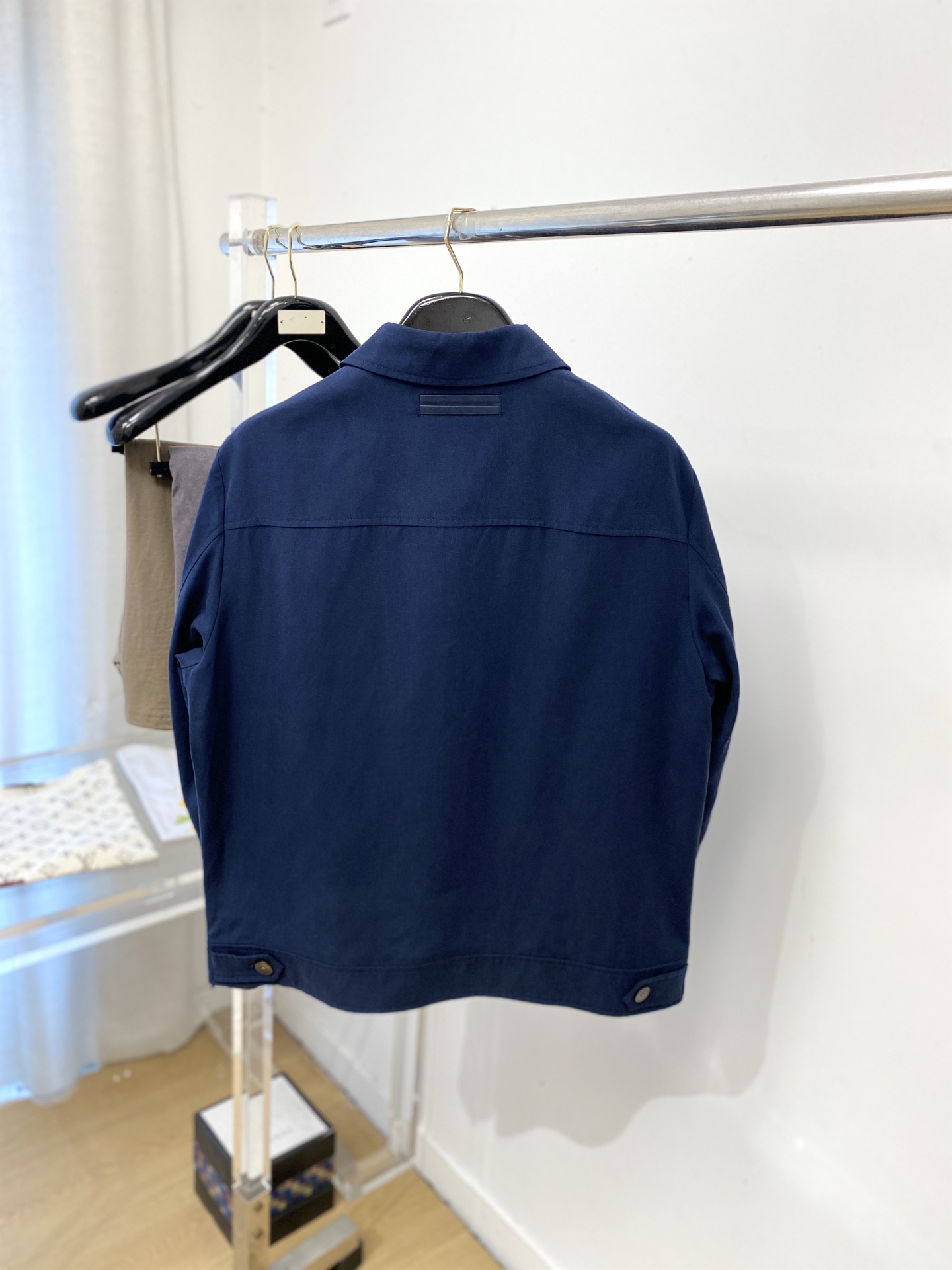 杰尼亚、2026新品夹克外套，时尚帅气，简约百搭款，胸前精致刺绣字母图案logo，定制原版面料，不仅挺括