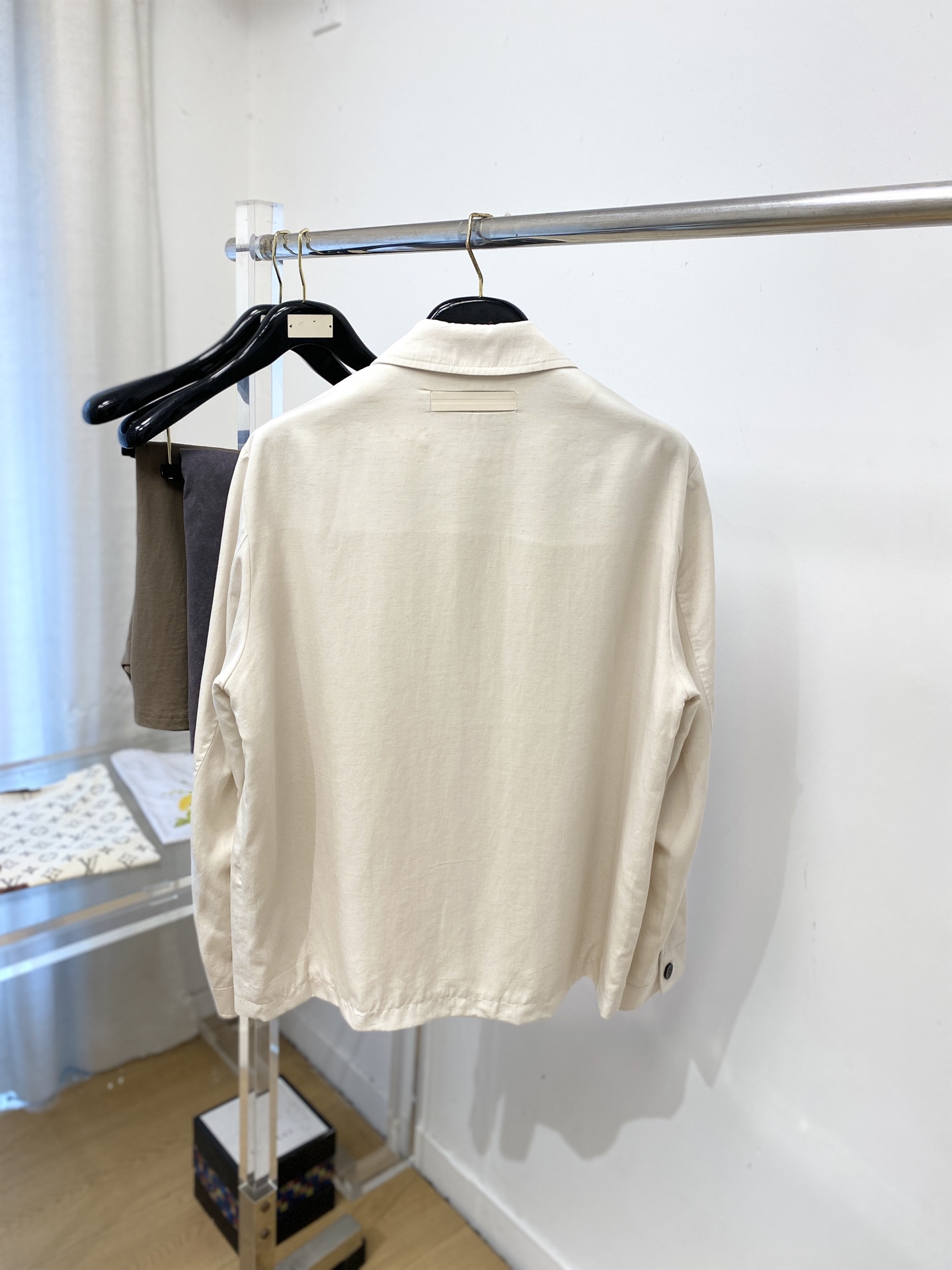 杰尼亚、2026新品夹克外套，时尚帅气，简约百搭款，胸前精致刺绣字母logo，定制原版面料，不仅挺括，保