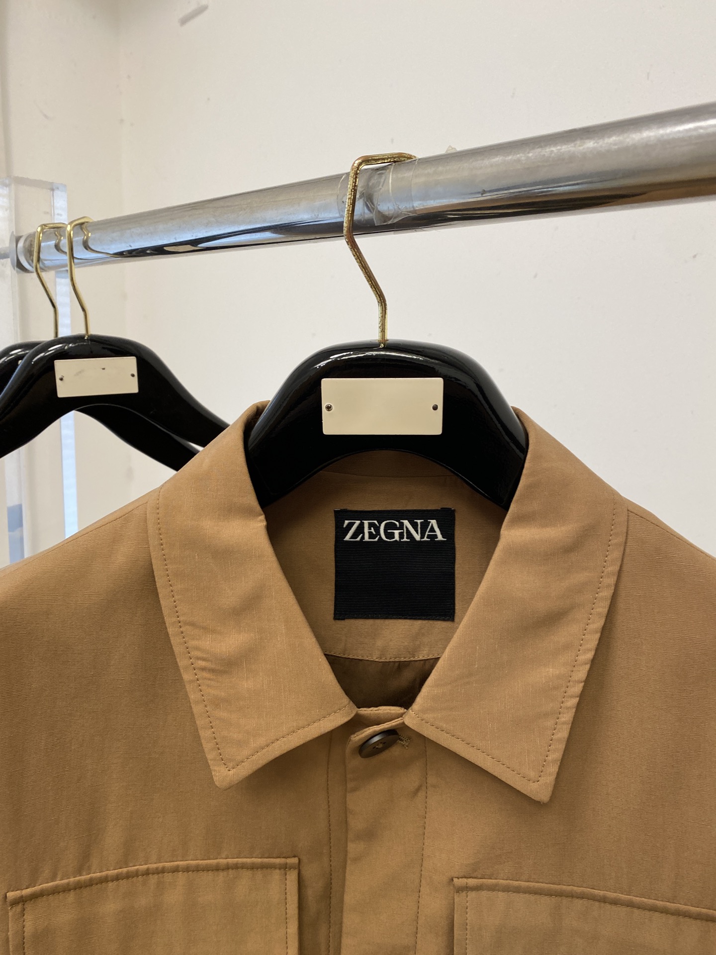 杰尼亚、2026新品夹克外套，时尚帅气，简约百搭款，胸前精致刺绣字母logo，定制原版面料，不仅挺括，保