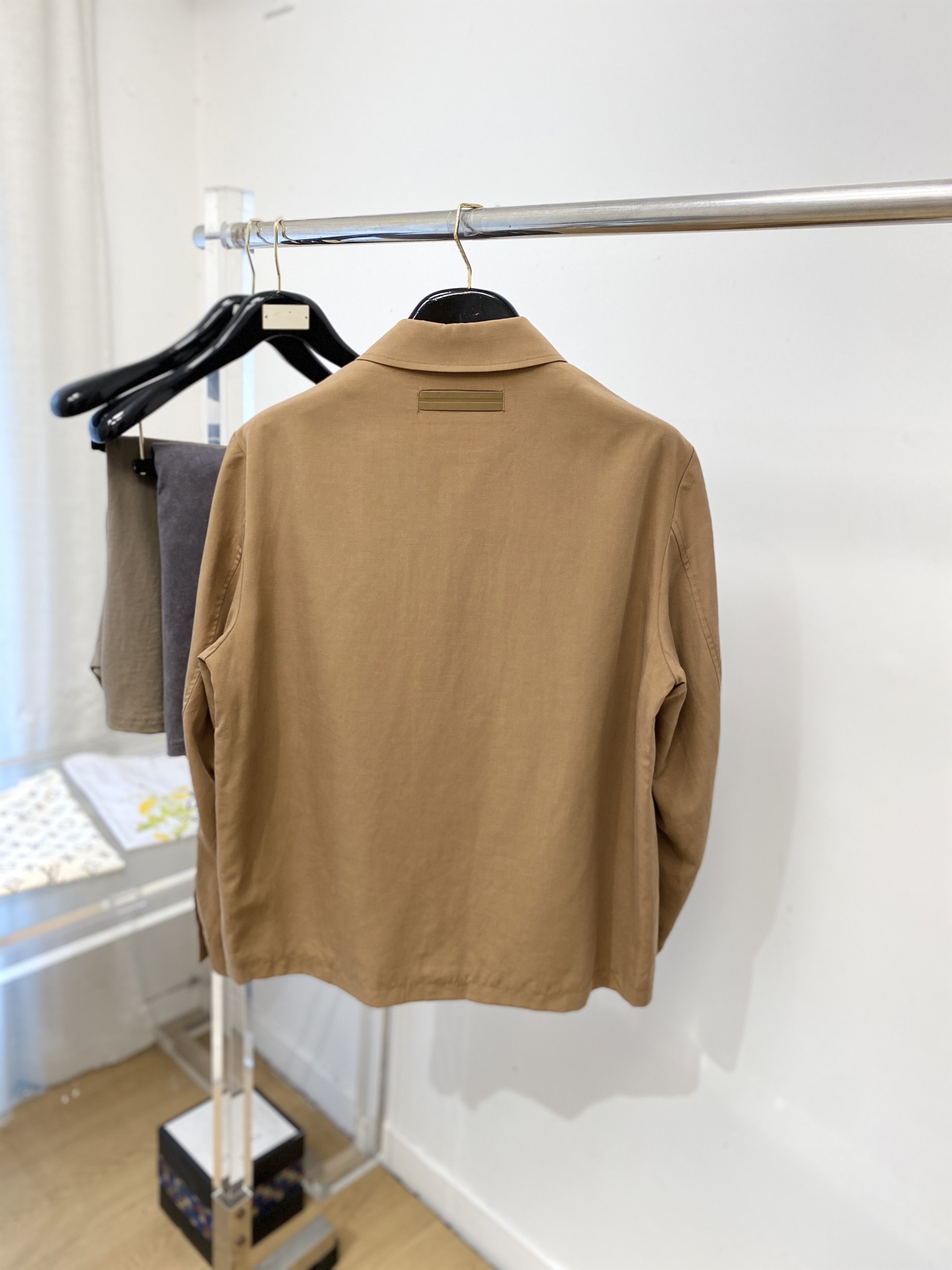 杰尼亚、2026新品夹克外套，时尚帅气，简约百搭款，胸前精致刺绣字母logo，定制原版面料，不仅挺括，保