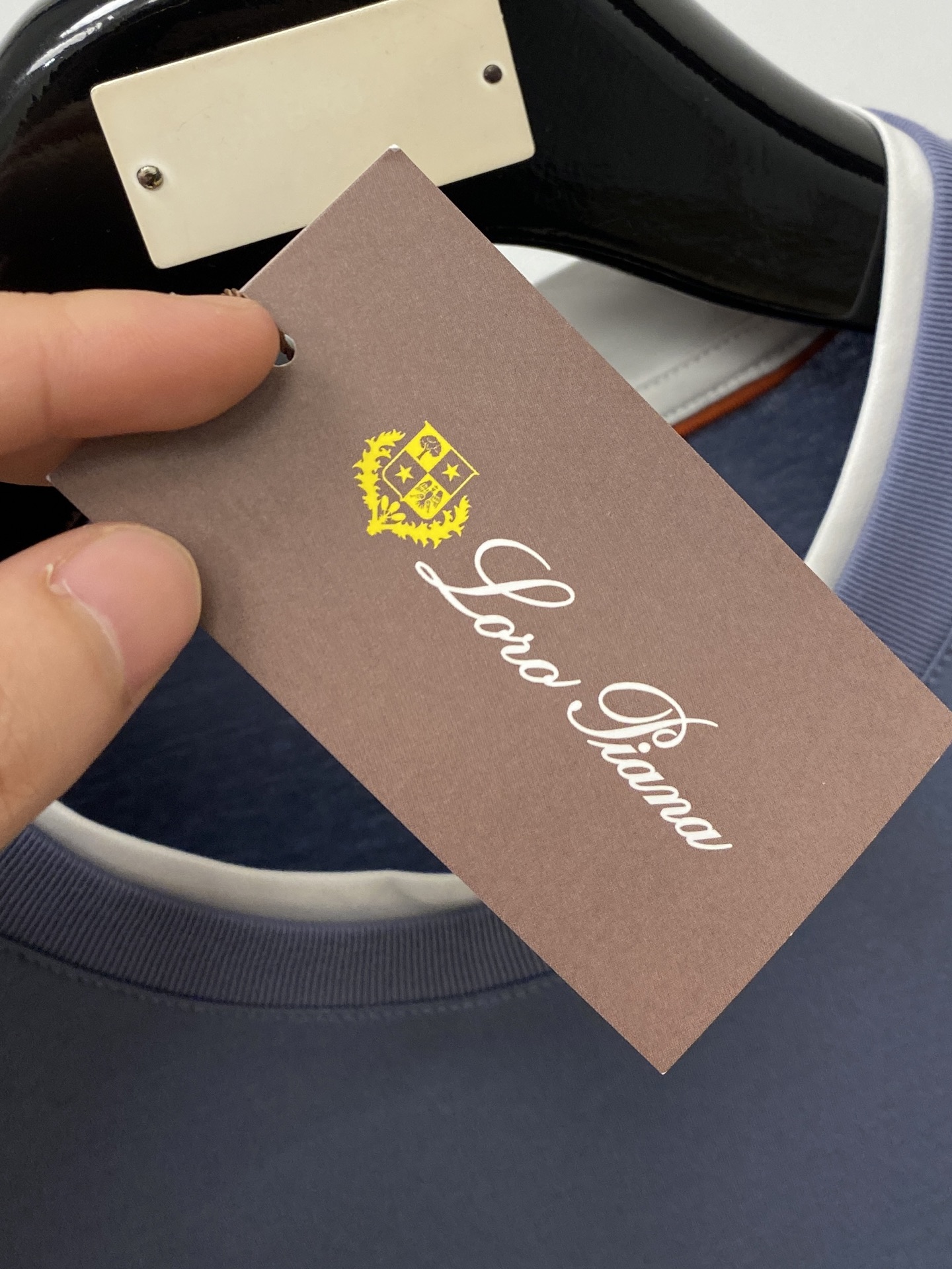 loro Piana、2026新品短袖T恤，帅气时尚，胸前精致刺绣字母图案logo，简约百搭款。面料棉 