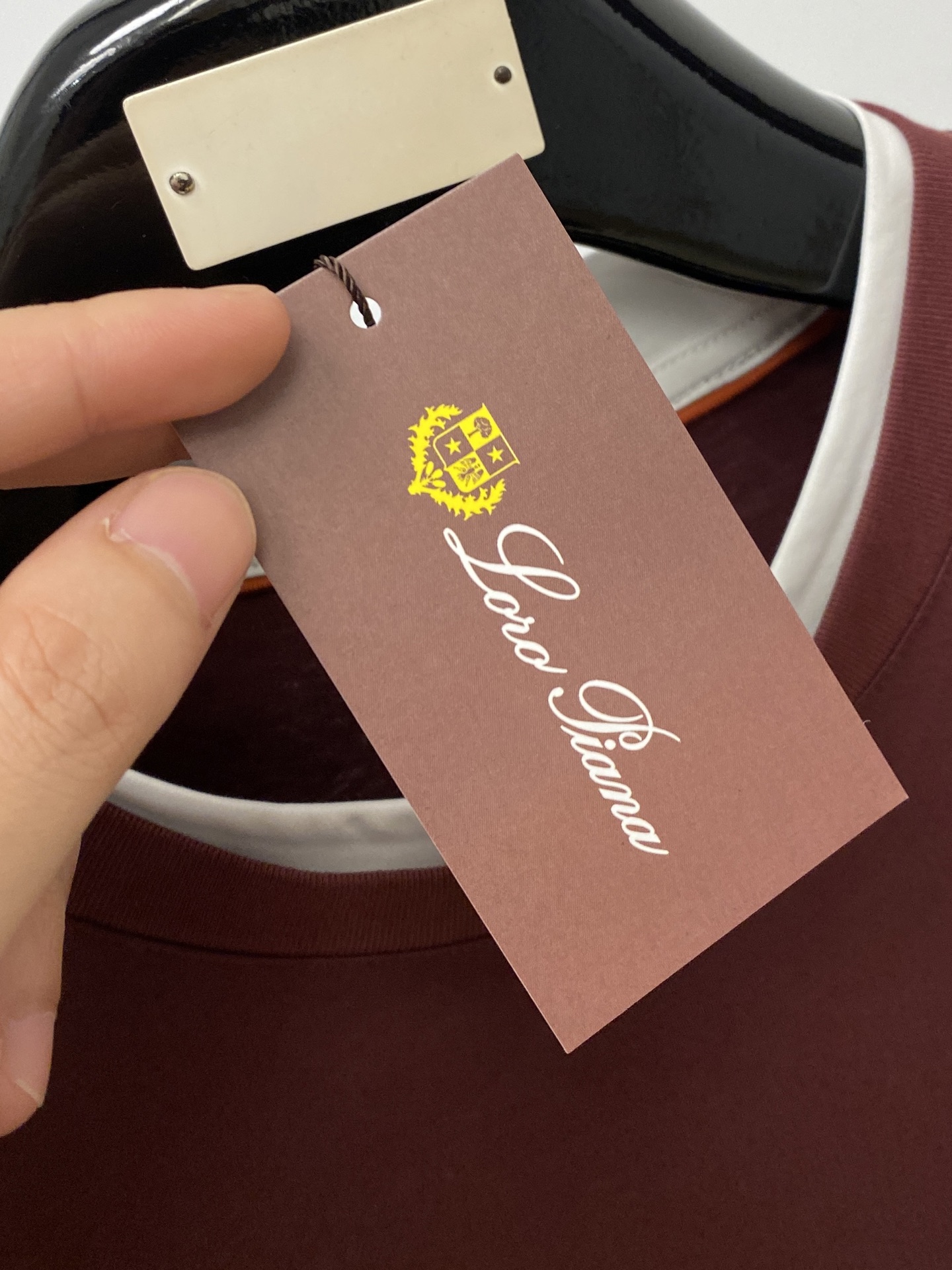 loro Piana、2026新品短袖T恤，帅气时尚，胸前精致刺绣字母图案logo，简约百搭款。面料棉 