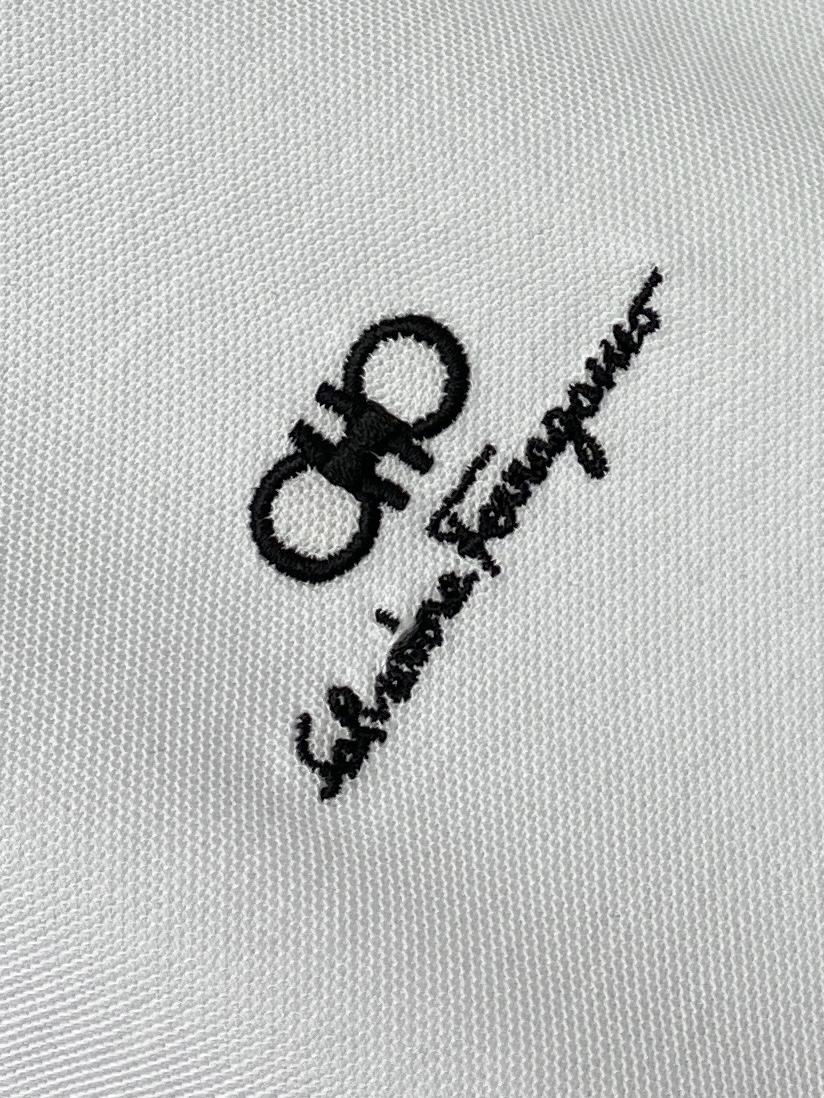 菲拉格慕、2026新品短袖T恤，帅气时尚，胸前精致刺绣字母logo，简约百搭款。面料棉 不仅挺括，保持潮