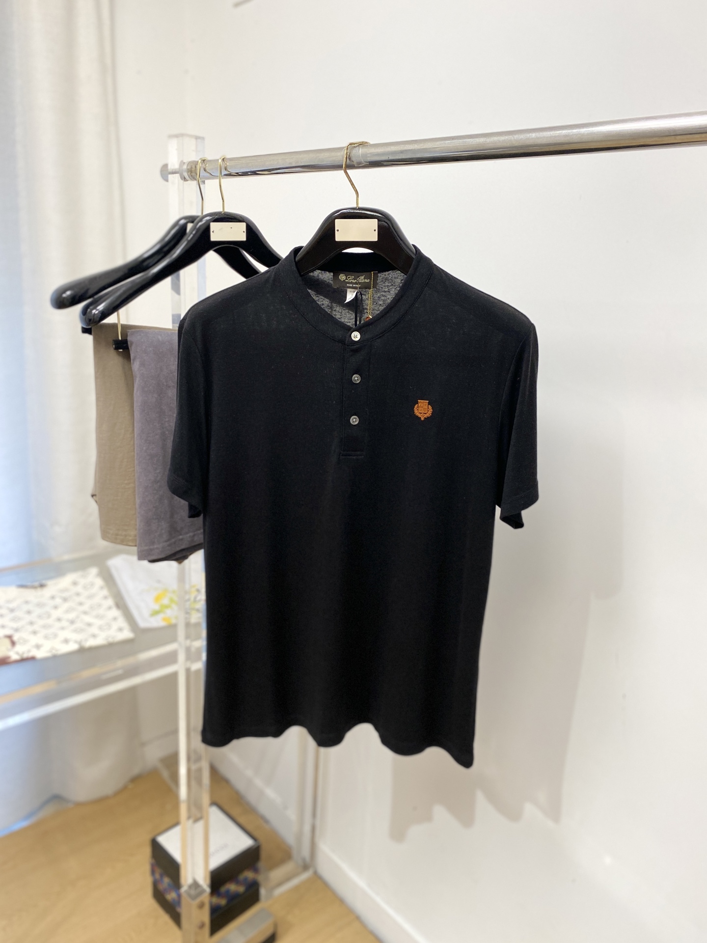 Loro Piana、2026新品短袖T恤，帅气时尚，胸前顶级印胶图案Logo，简约百搭款。面料棉 不仅