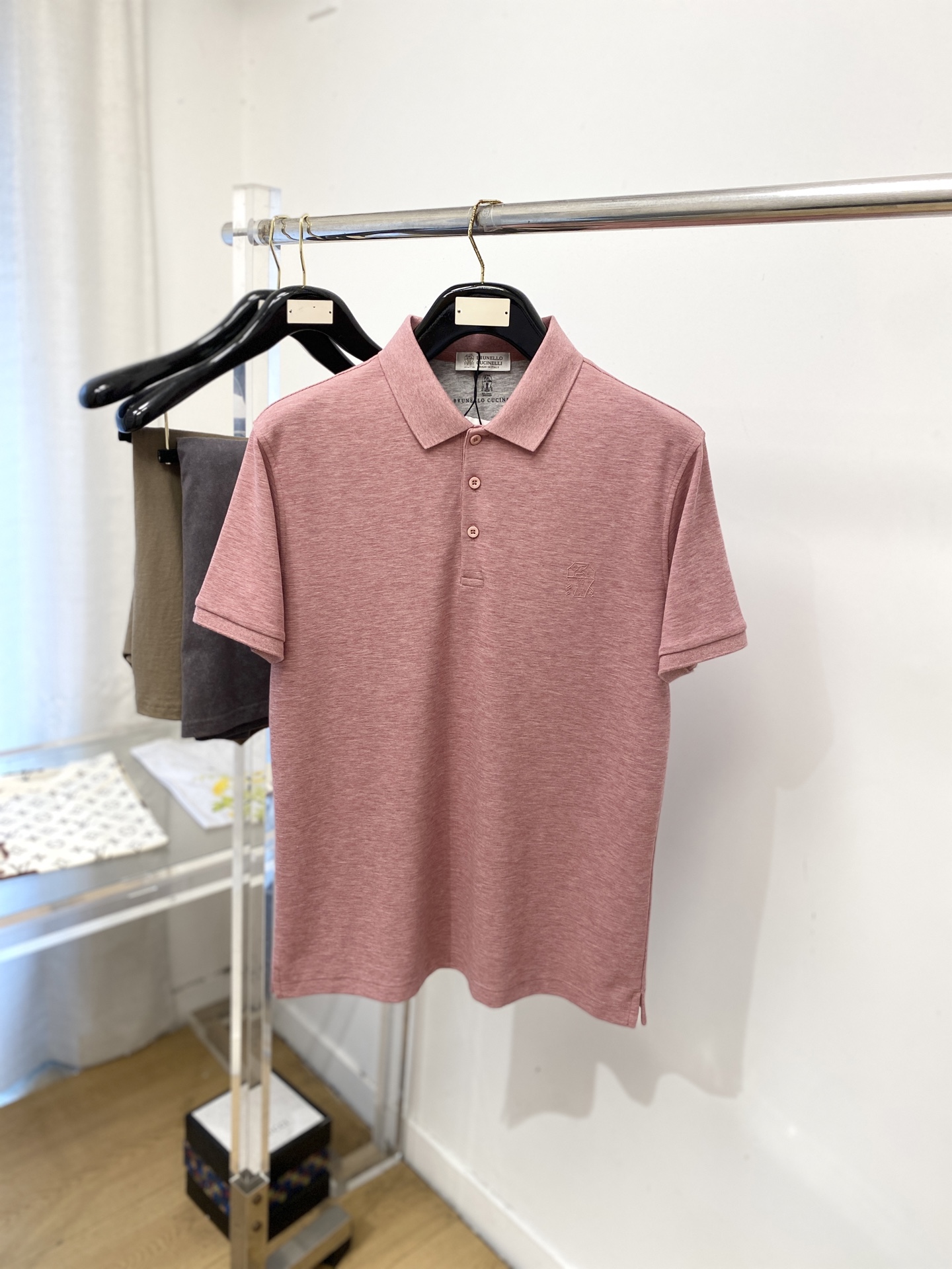Brunello Cucinelli、2026新品短袖T恤，帅气时尚，胸前顶级印胶图案logo，简约百搭