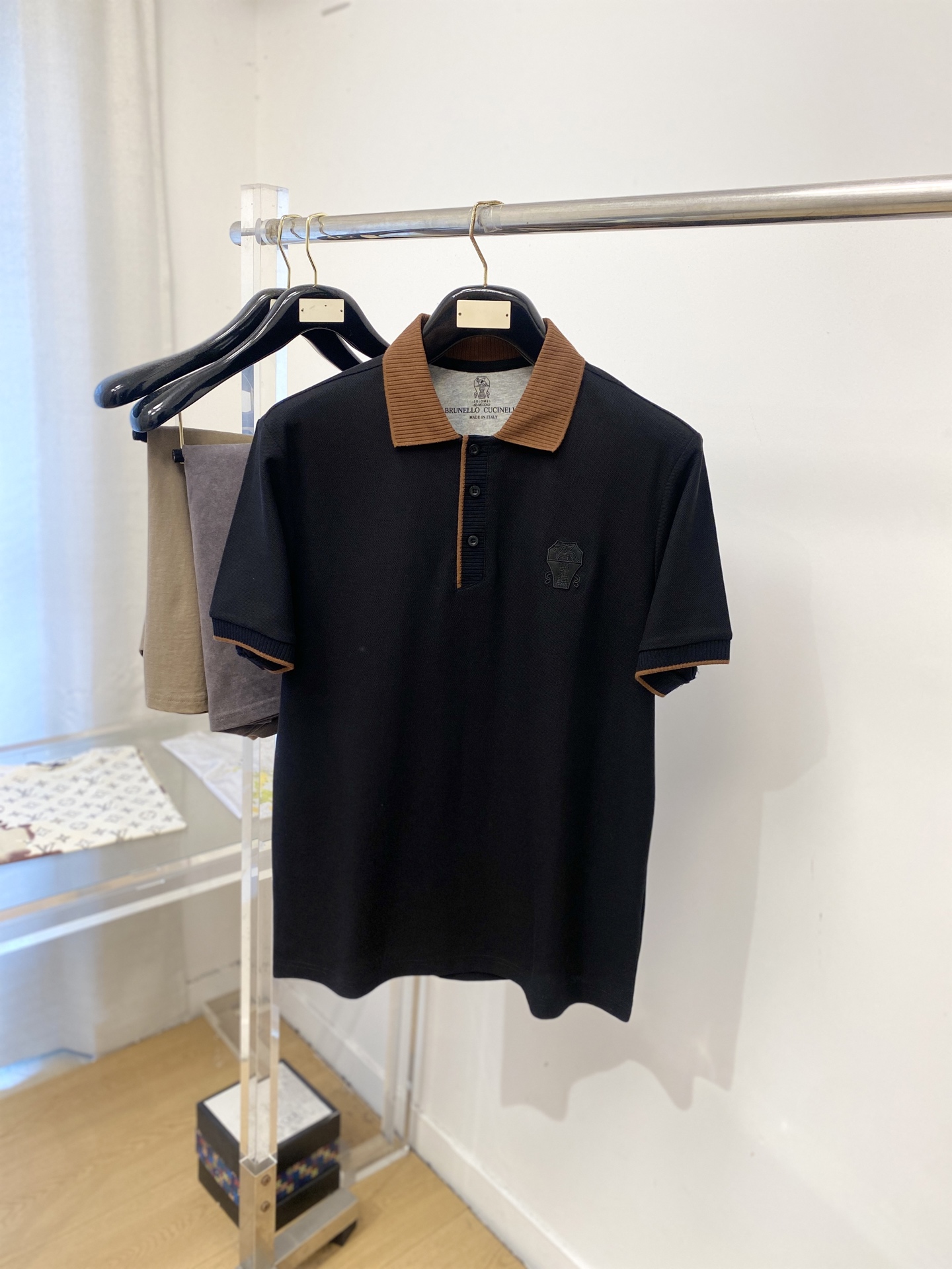 Brunello Cucinelli、2026新品短袖T恤，帅气时尚，胸前精致刺绣图案logo，简约百搭