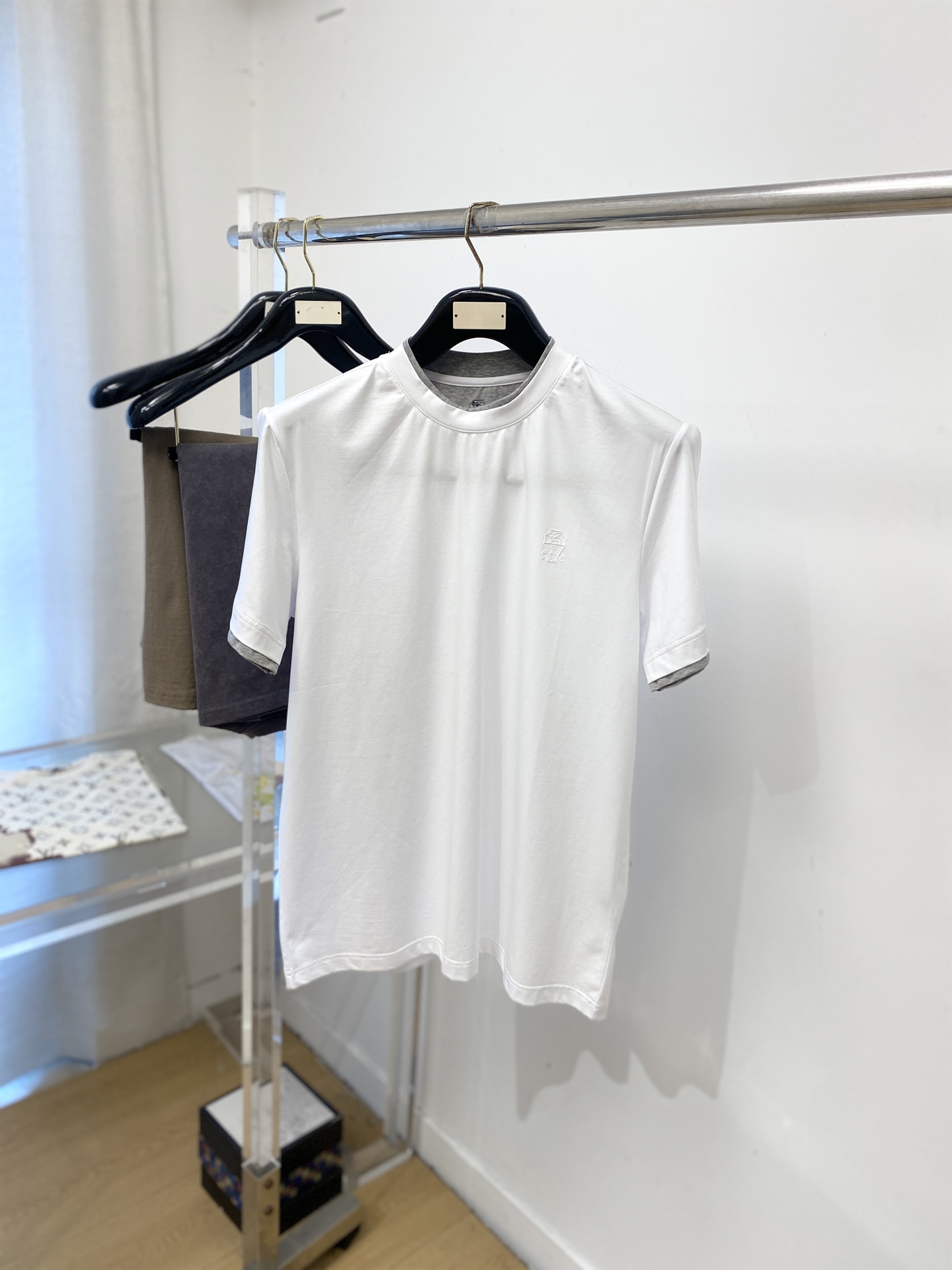 Brunello Cucinelli、2026新品短袖T恤，帅气时尚，胸前顶级印胶图案logo，简约百搭