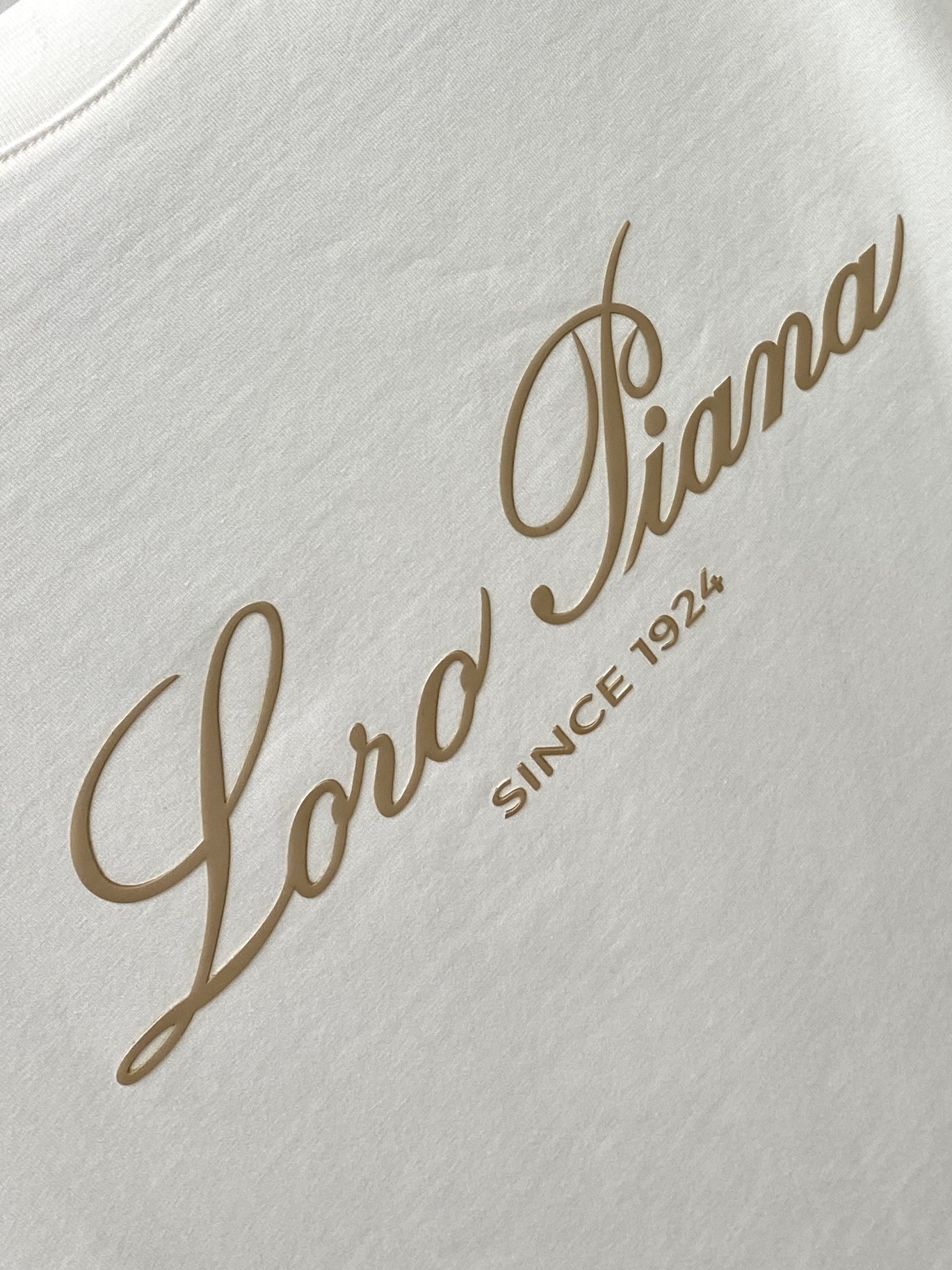Loro Piana、2026新品短袖T恤，帅气时尚，胸前顶级印胶字母logo，简约百搭款。面料棉 不仅