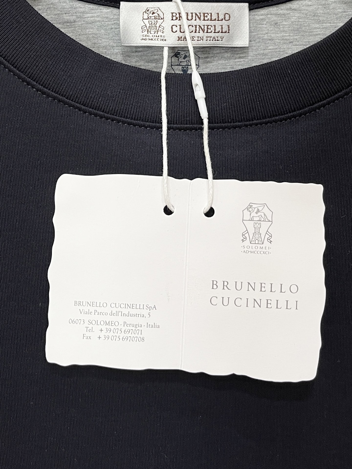 Brunello Cucinelli、2026新品短袖T恤，帅气时尚，胸前精致刺绣图案logo，简约百搭