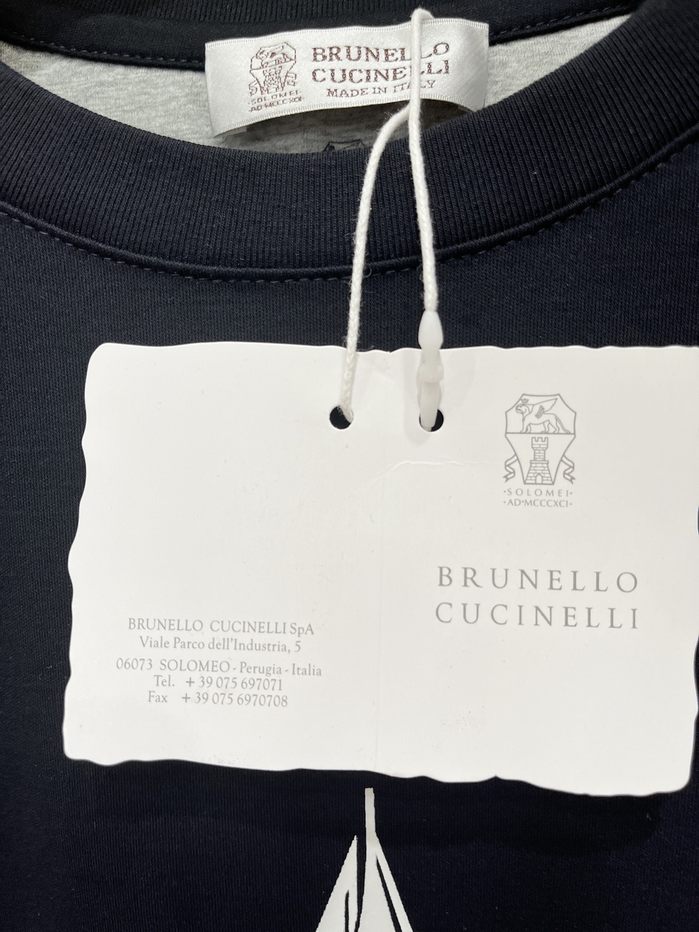 Brunello Cucinelli、2026新品短袖T恤，帅气时尚，胸前精致刺绣图案logo，简约百搭