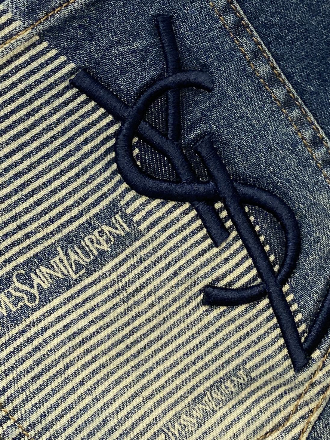 YSL 圣罗兰、2026最新品，专柜同步有售，原单狠货，水洗休闲牛仔裤，进口原版水洗弹力面料，舒适有弹性