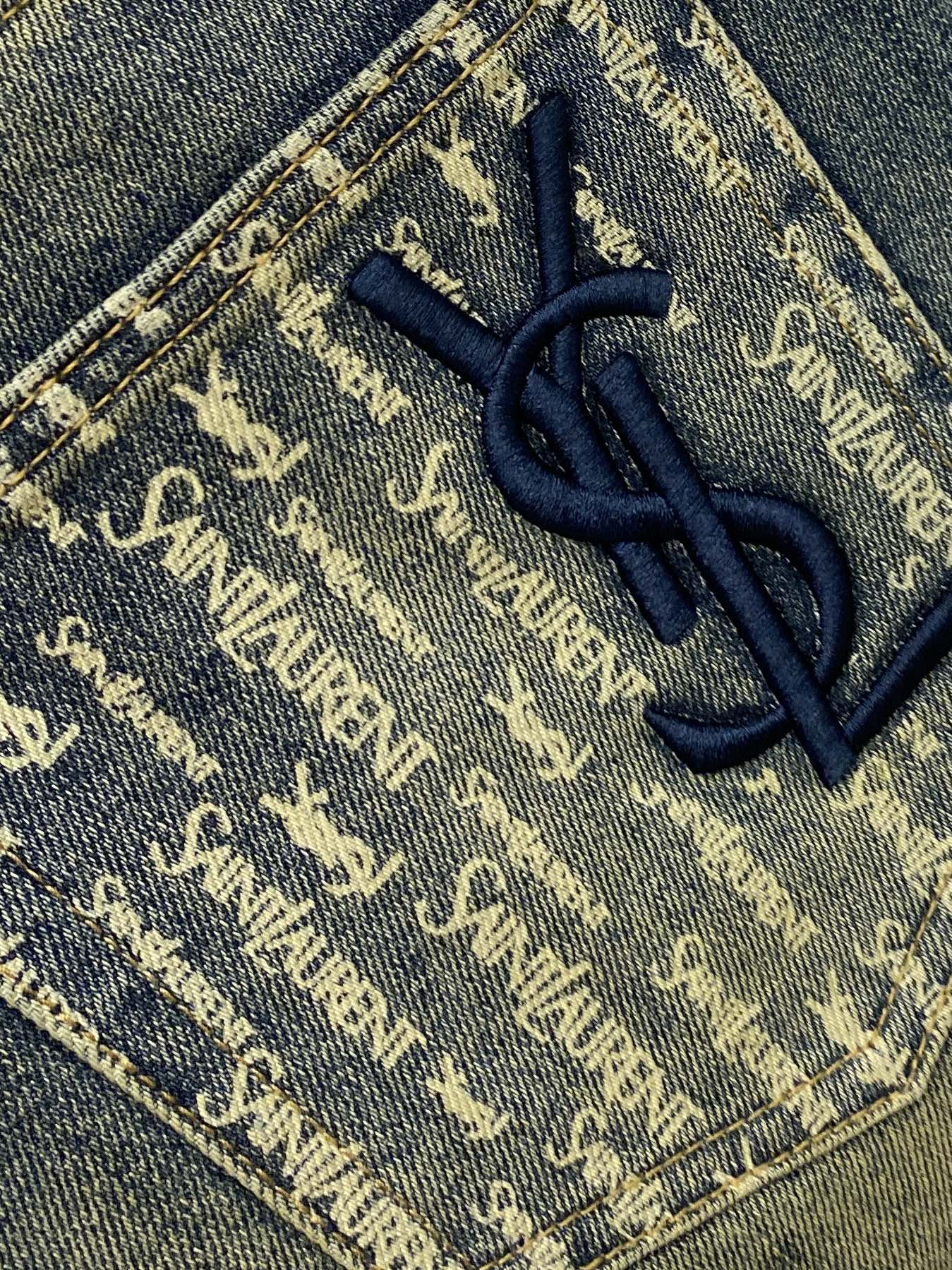 YSL 圣罗兰、2026最新品，专柜同步有售，原单狠货，水洗休闲牛仔裤，进口原版水洗弹力面料，舒适有弹性