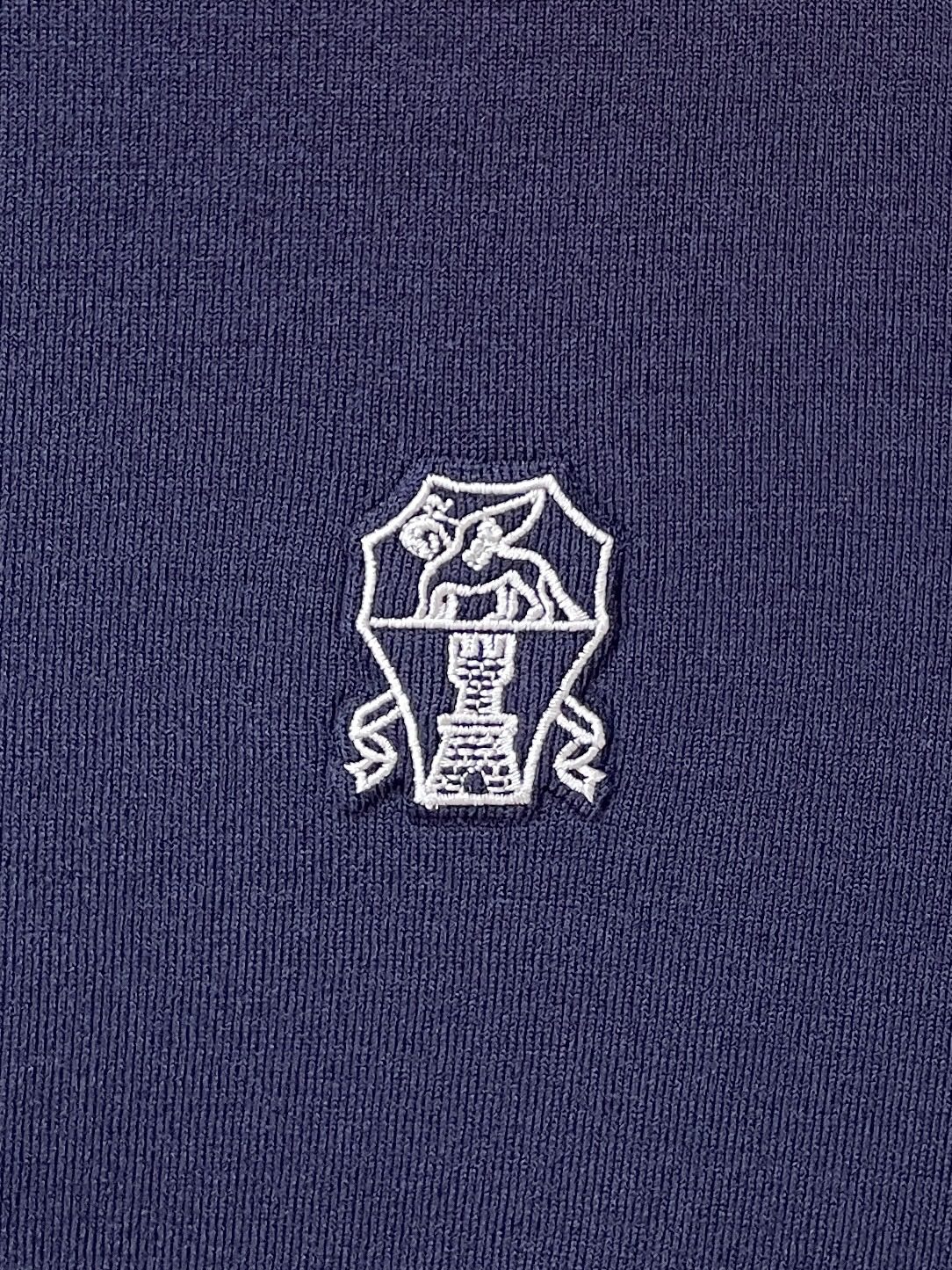 Brunello Cucinelli、2026新品短袖T恤，帅气时尚，胸前精致凹凸刺绣图案logo，简约百搭款。面料针织
