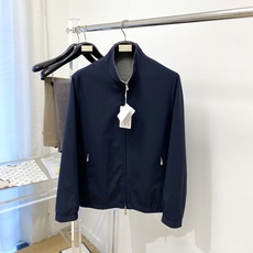 Brunello Cucinelli、2026新品双面穿夹克外套,时尚帅气,简约百搭款,原版五金辅料logo,定制原版面 Brunello Cucinelli、2026新品双面穿夹克外套,时尚帅气,简约百搭款,原版五金辅料logo,定制原版面