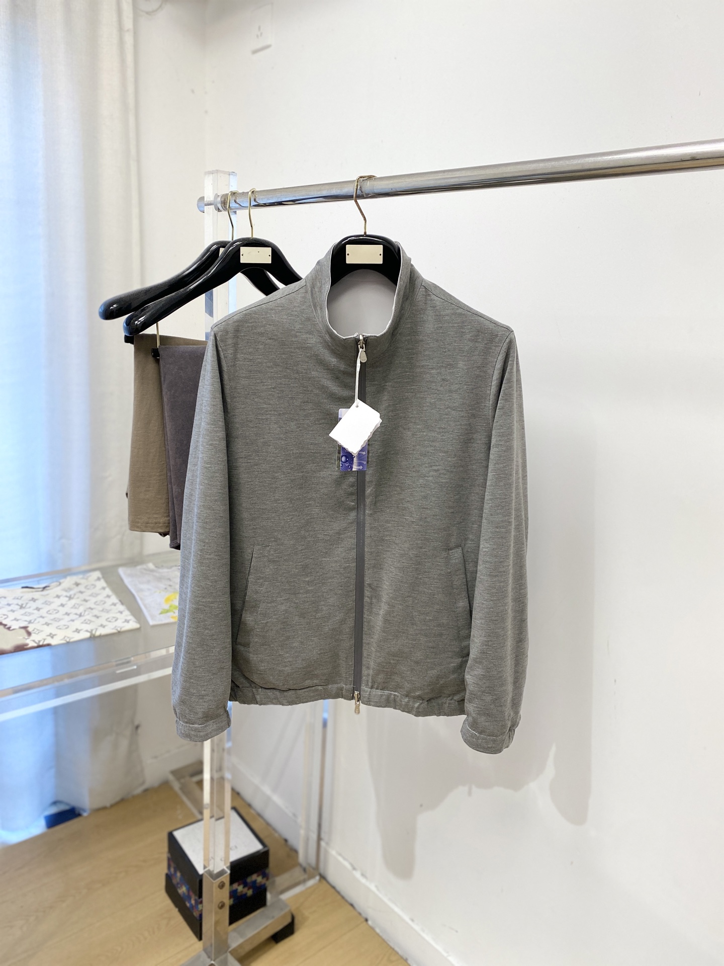 Brunello Cucinelli、2026新品双面穿夹克外套，时尚帅气，简约百搭款，原版五金辅料logo，定制原版面