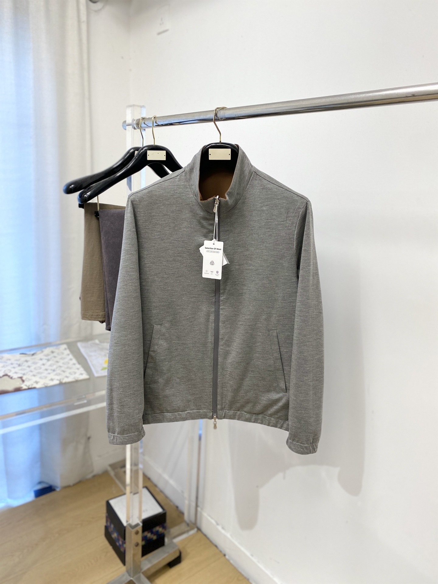 Brunello Cucinelli、2026新品双面穿夹克外套，时尚帅气，简约百搭款，原版五金辅料logo，定制原版面
