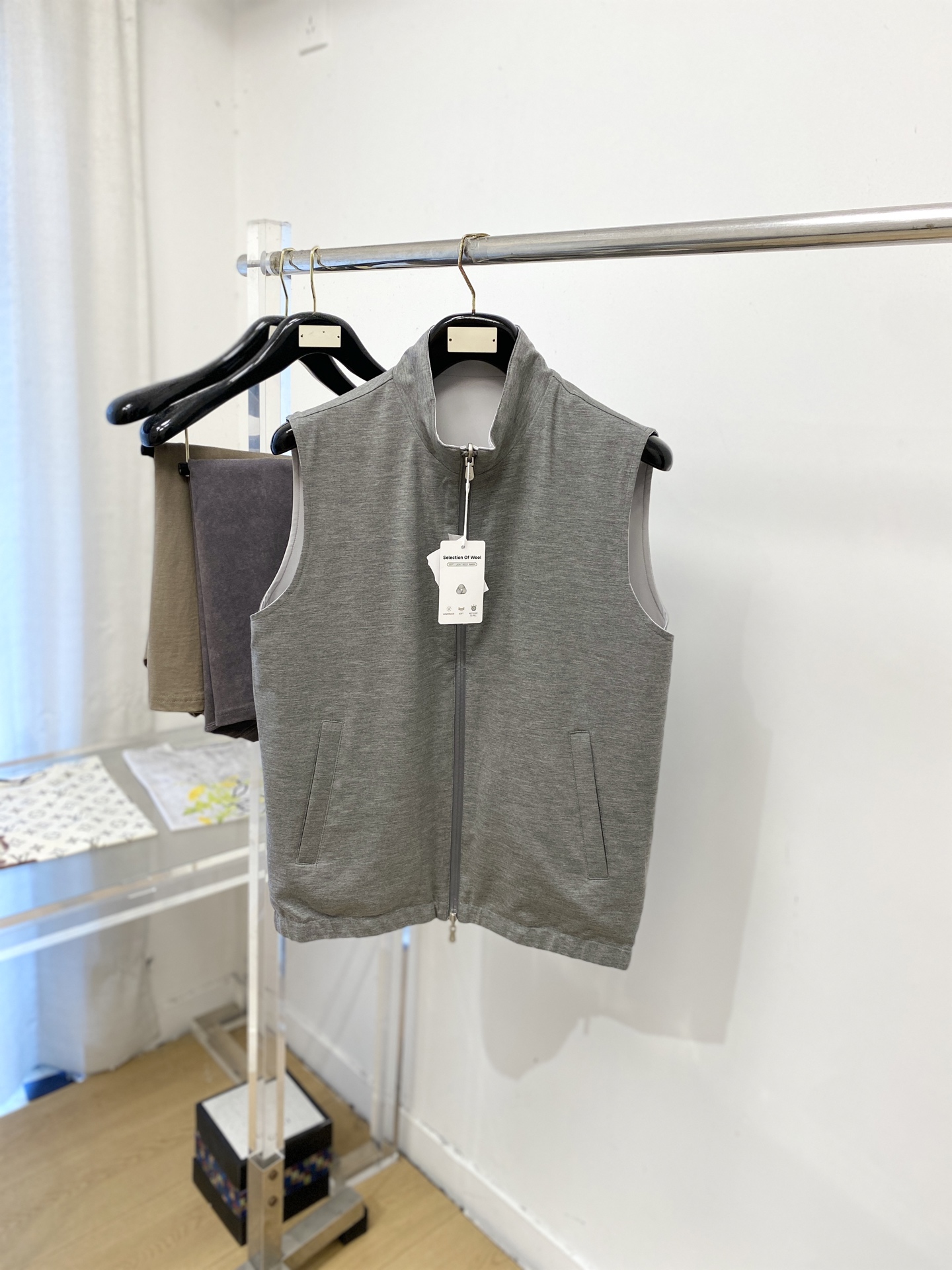 Brunello Cucinelli、2026新品双面穿夹克马甲外套，时尚帅气，简约百搭款，原版五金辅料logo，定制原
