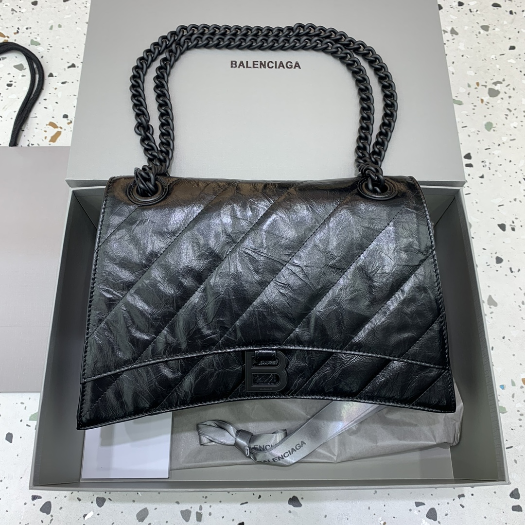 Balenciaga Crossbody & Shoulder Bags Black Unisex Chains