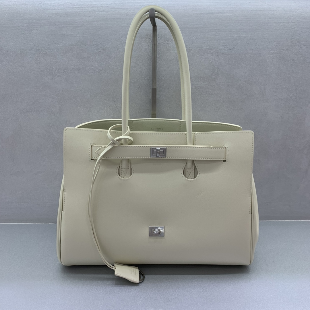 Balenciaga Bags Handbags White Silver Hardware Fall/Winter Collection Fashion