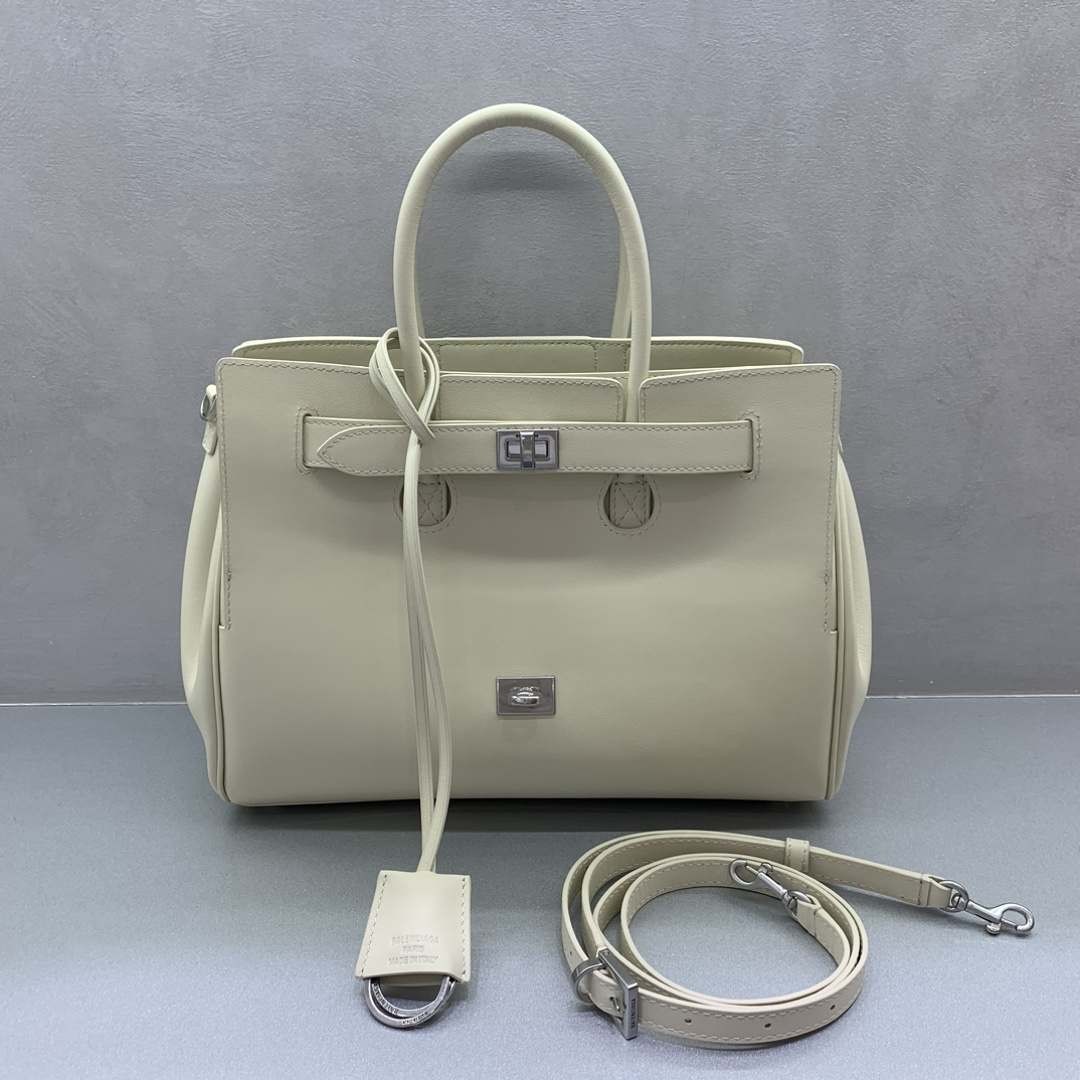 Balenciaga Bags Handbags White Silver Hardware Fall/Winter Collection Fashion