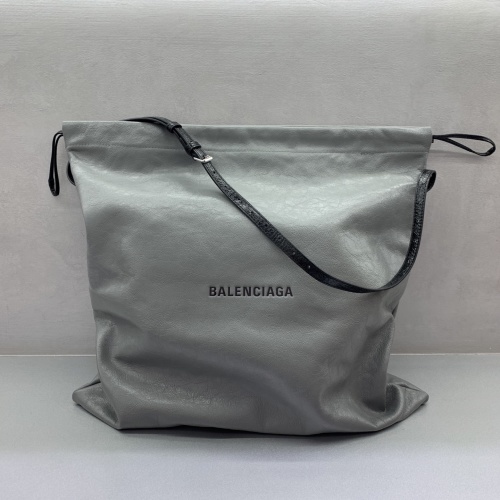Balenciaga Shopper Dustbag Inspired Tote Bag - Gray Leather, 48x48cm 1 Balenciaga Shopper Dustbag Inspired Tote Bag - Gray Leather, 48x48cm